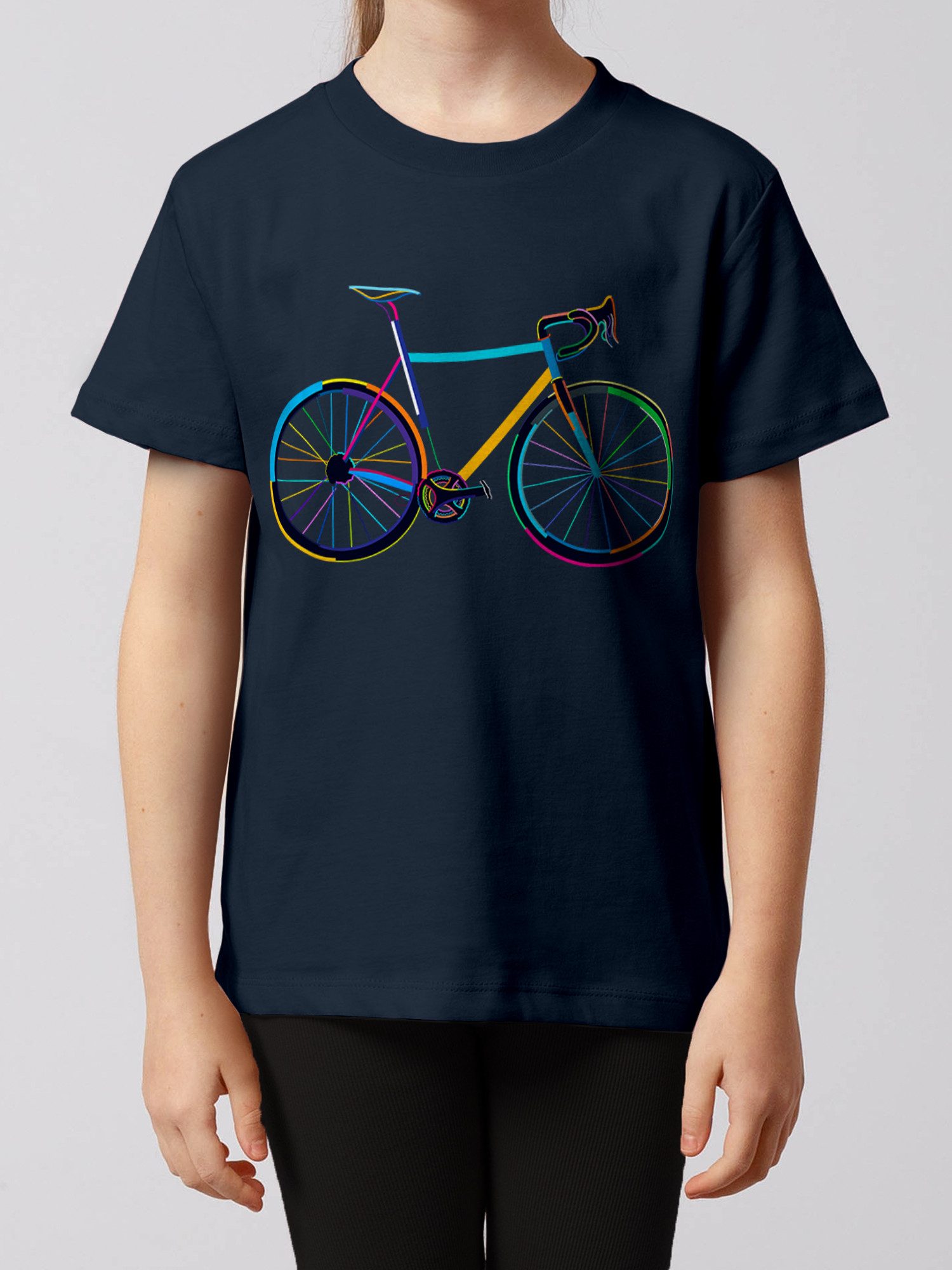 wat? Apparel T-Shirt Fahrrad by night
