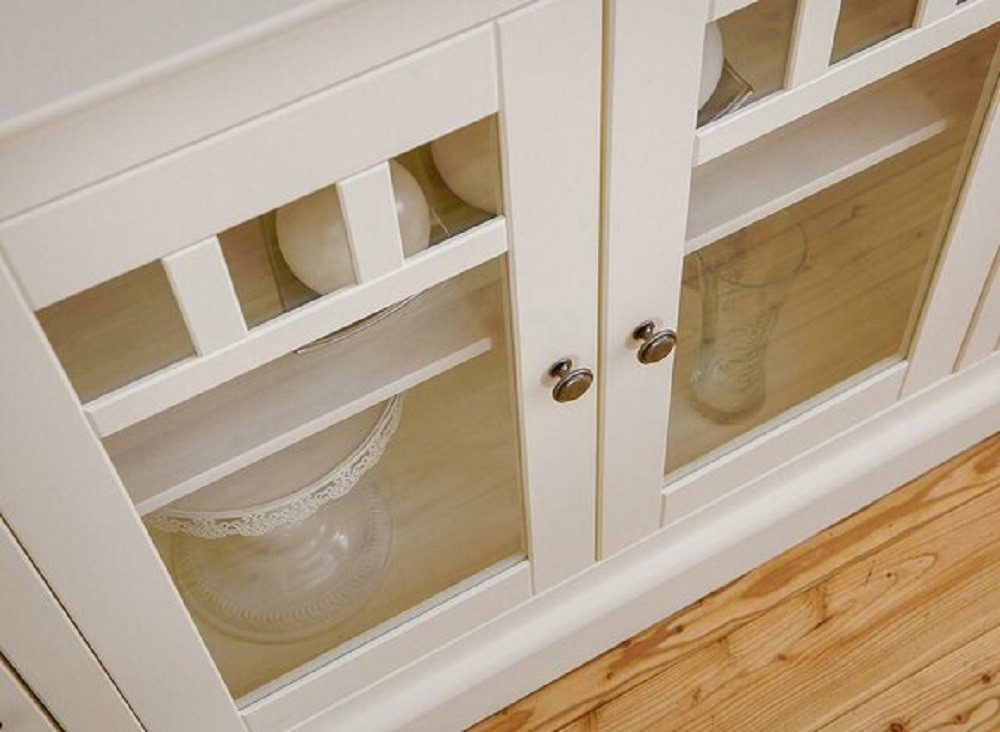 JVmoebel Kommode Weißes Sideboard im Landhausstil für stilvolle Aufbewahrung, Made in Europa