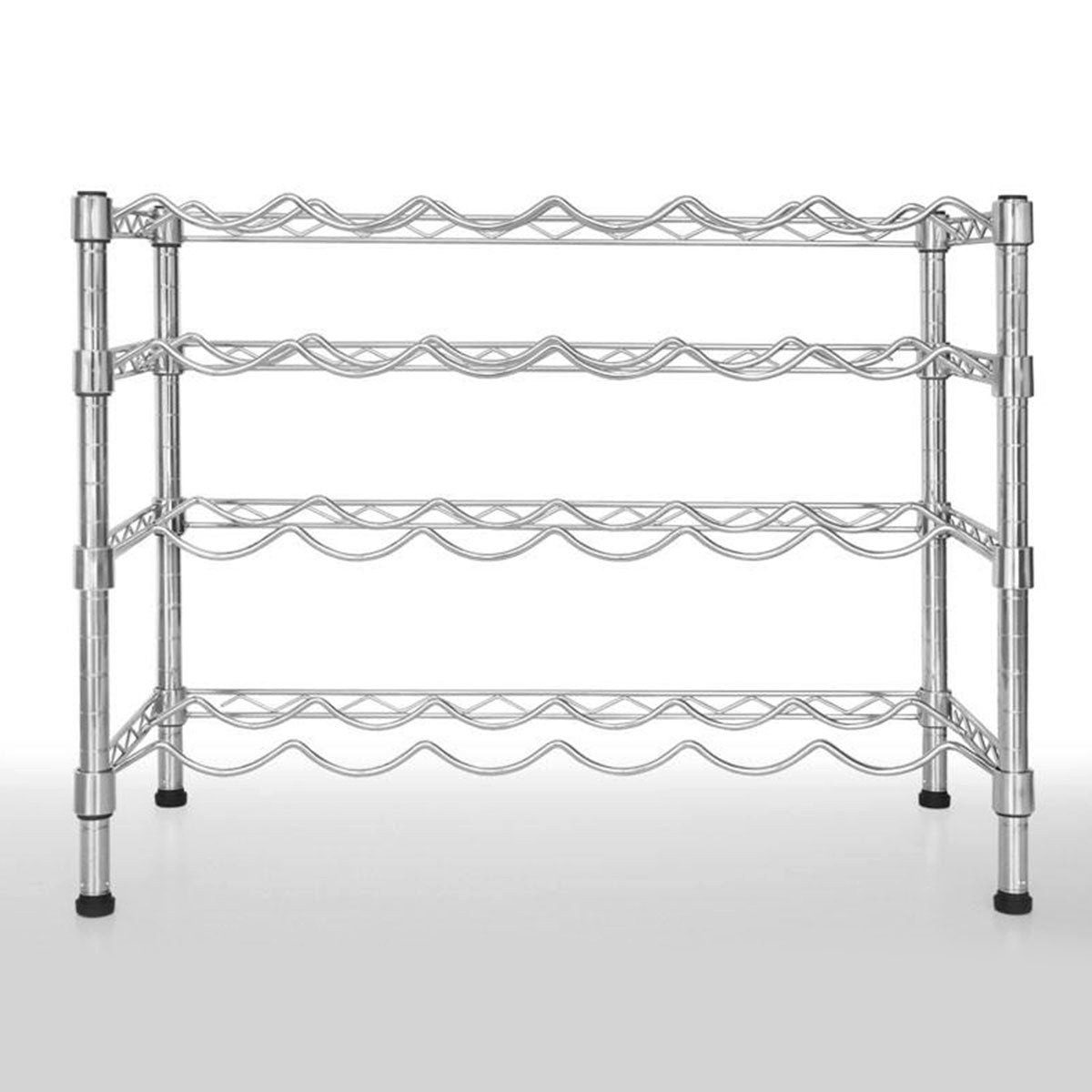 Karat Weinregal Verchromt, Flaschenhalter, zwei Varianten, Flaschenregal, 4 günstig online kaufen