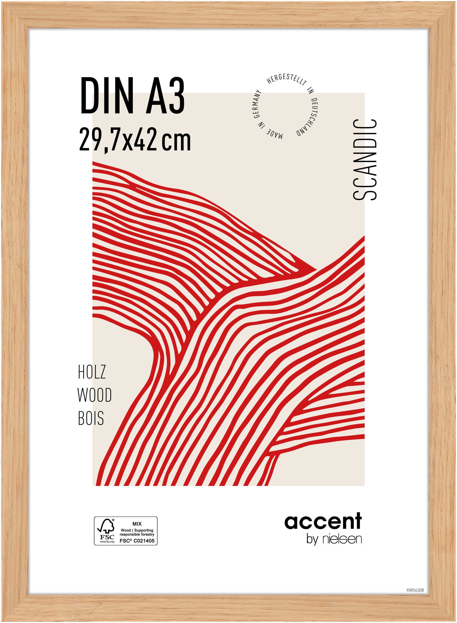 accent by nielsen Bilderrahmen Holz Bilderrahmen Scandic, (1 St)