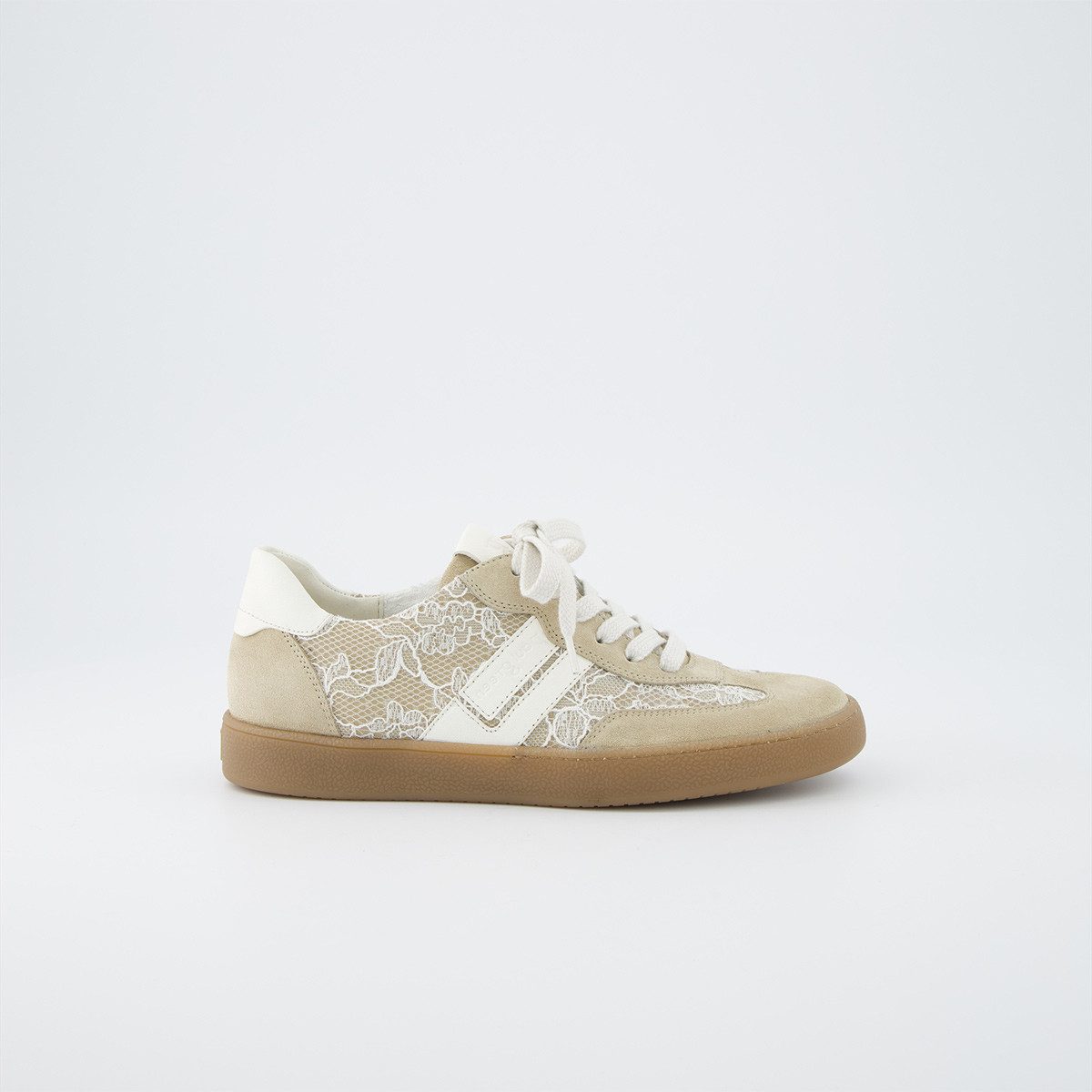 Paul Green 5457-027, Sneaker in Beige / Weiß für Damen Sneaker