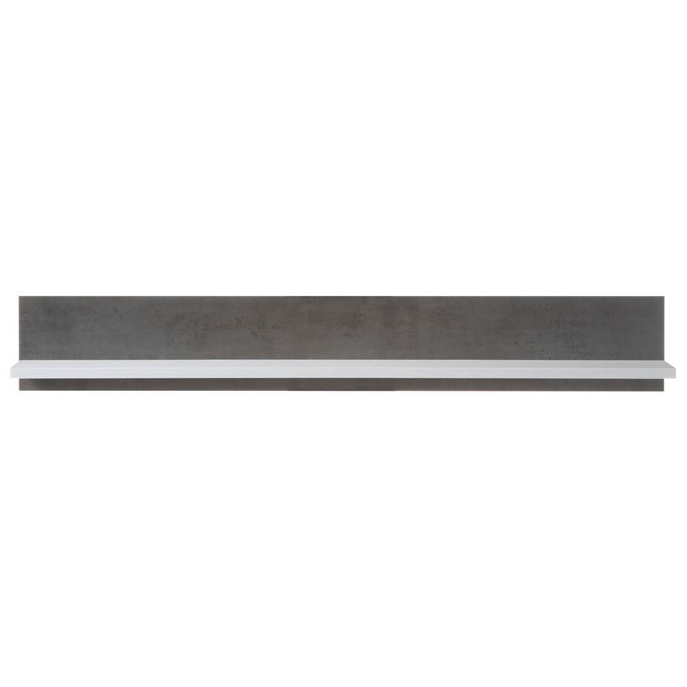 dunkel) & Wandboard (Betonoptik weiß 150/28/23cm Concret ETON-61, Nb. Wandregal Lomadox Dark in
