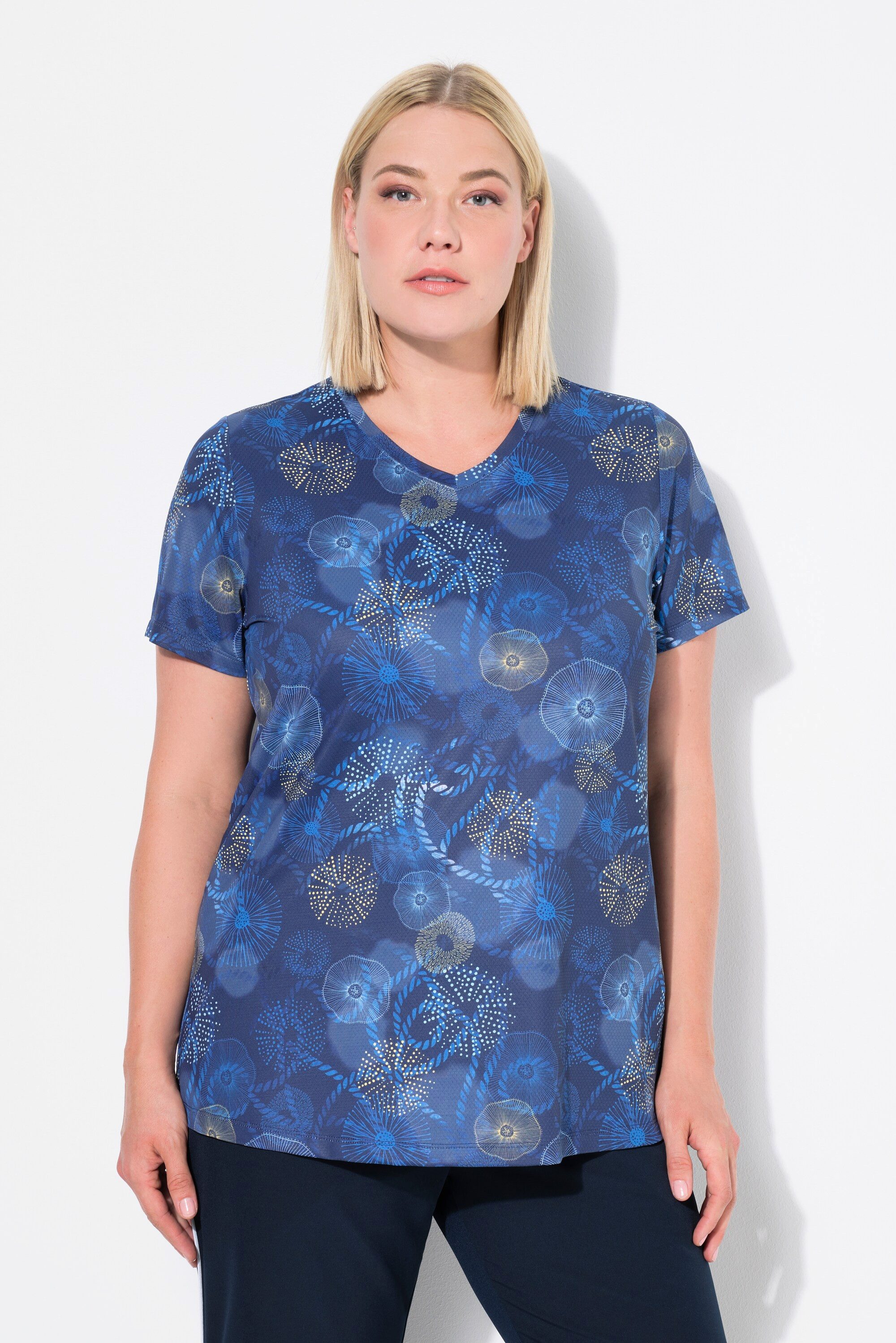 Ulla Popken T-Shirt Funktions-Shirt Quallen Classic günstig online kaufen