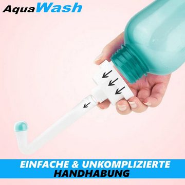 MAVURA Mobiles Bidet AquaWash Tragbares Premium Bidet Mobile Po Dusche Podusche (Anal Dusche Intimdusche Hämorrhoiden), Reizdarm Happy ersetzt Feuchttücher 500ml