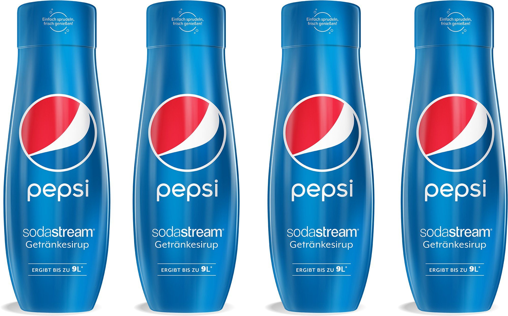 SodaStream Getränke-Sirup Pepsi Cola, 4 Stück, für bis zu 9 Liter Fertiggetränk