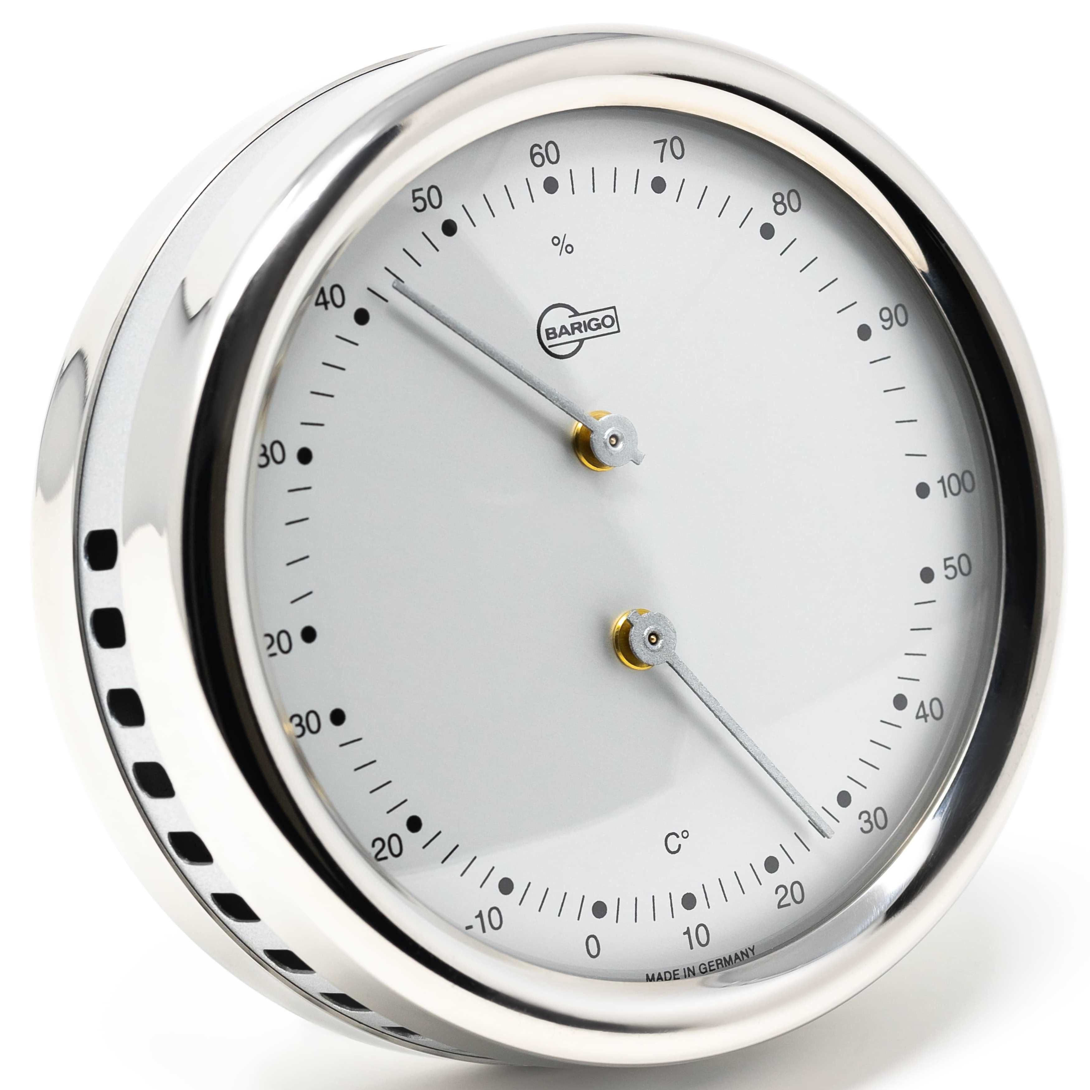 Barigo Klimamesser Orion 829RFPO Schiffsthermo-Hygrometer 100 mm Made in Germany