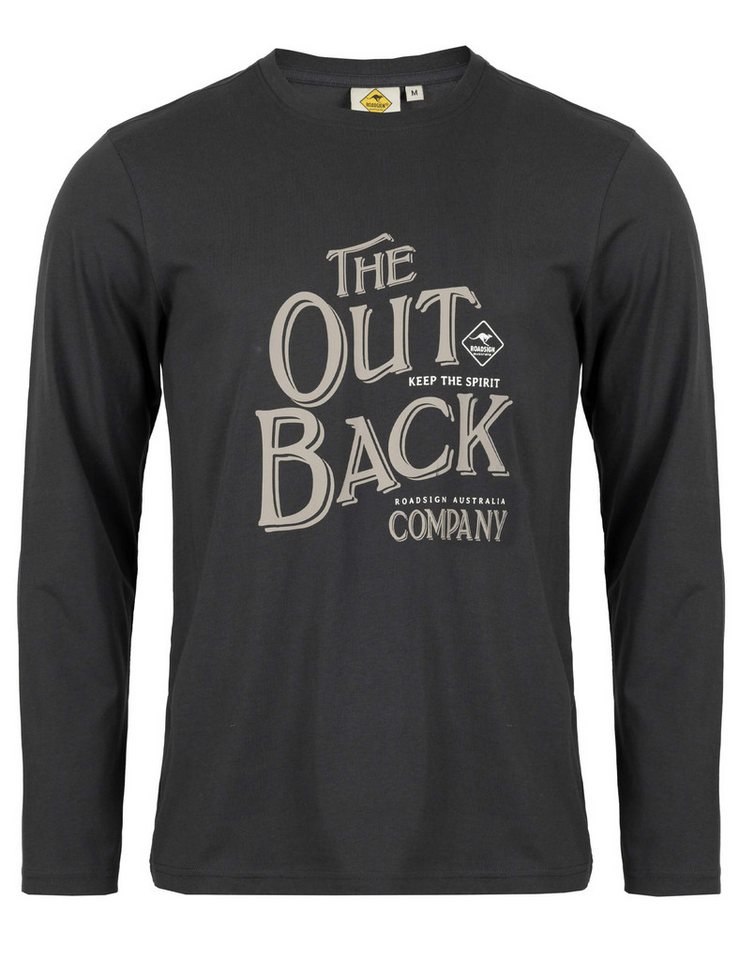 ROADSIGN australia Langarmshirt Company (1, 1-tlg., 1) Longsleeve mit Outback Frontprint