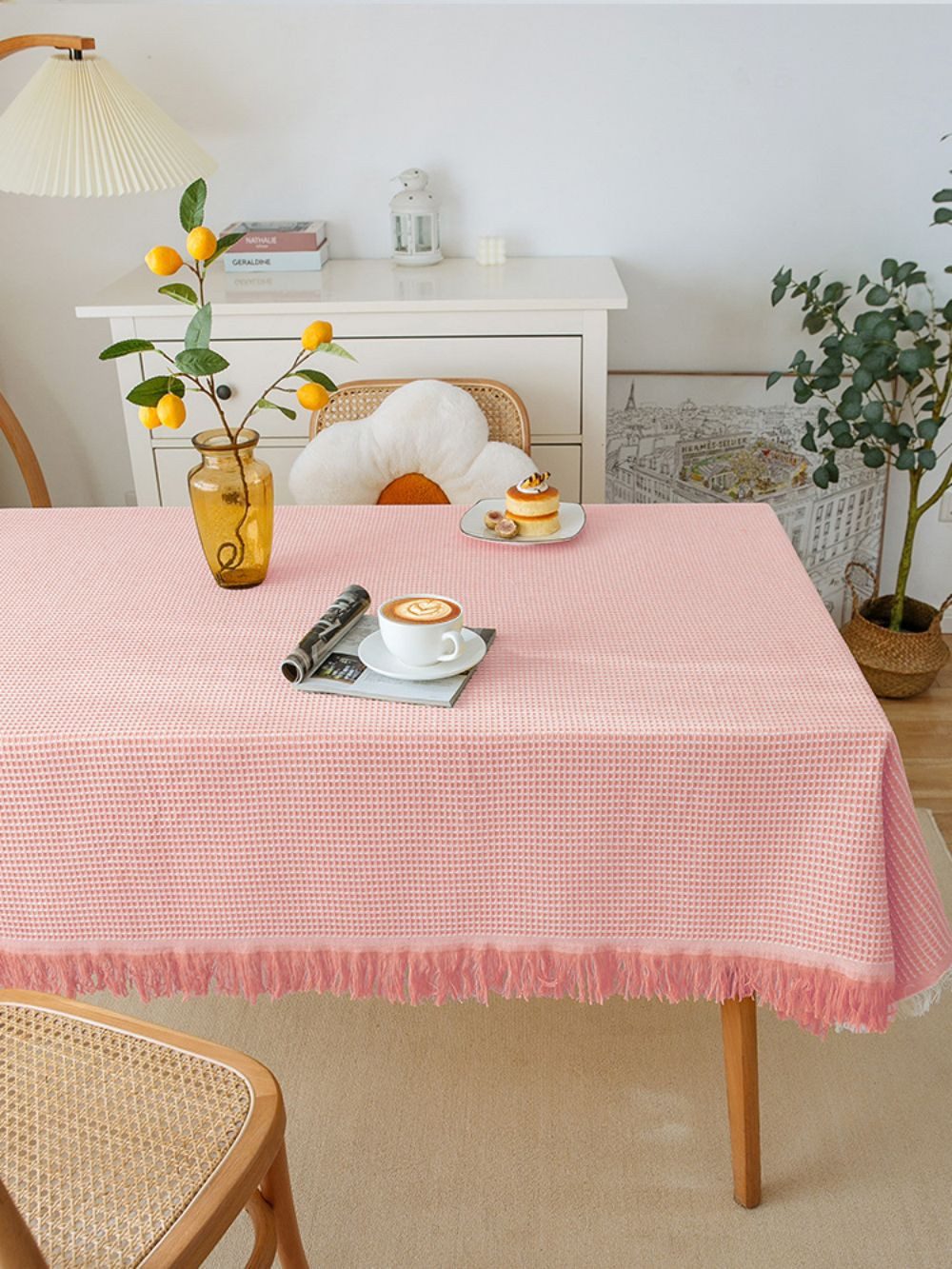 ousudela Tischläufer Hochwertige Tischdecke für Couchtische in reiner Farbe