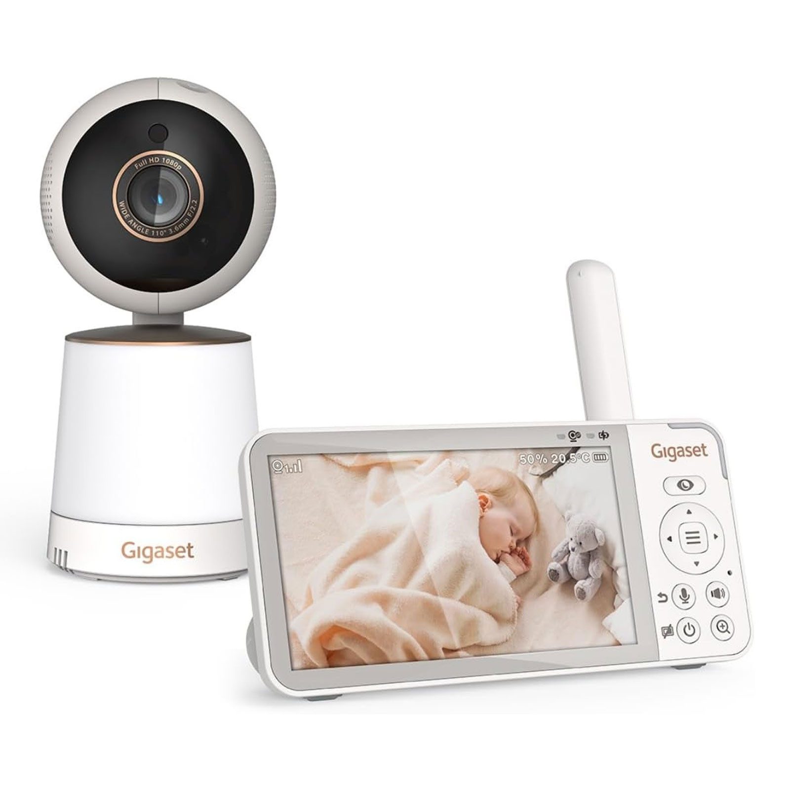 Gigaset Video-Babyphone BABY 500, Zwei-Wege-Audioübertragung