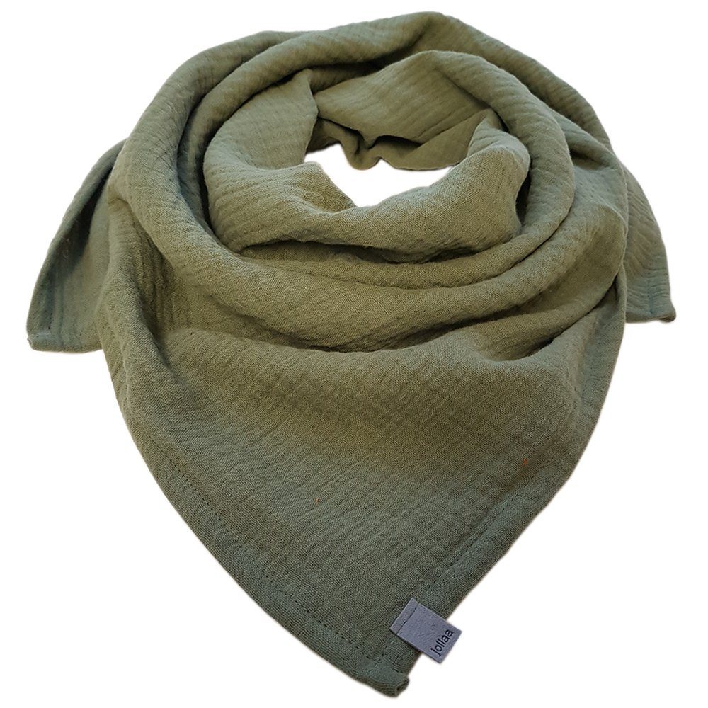 JOLLAA Schnuffeltuch Musselin Baumwolle Kinder Damen Schal Baby Tücher Musselintuch