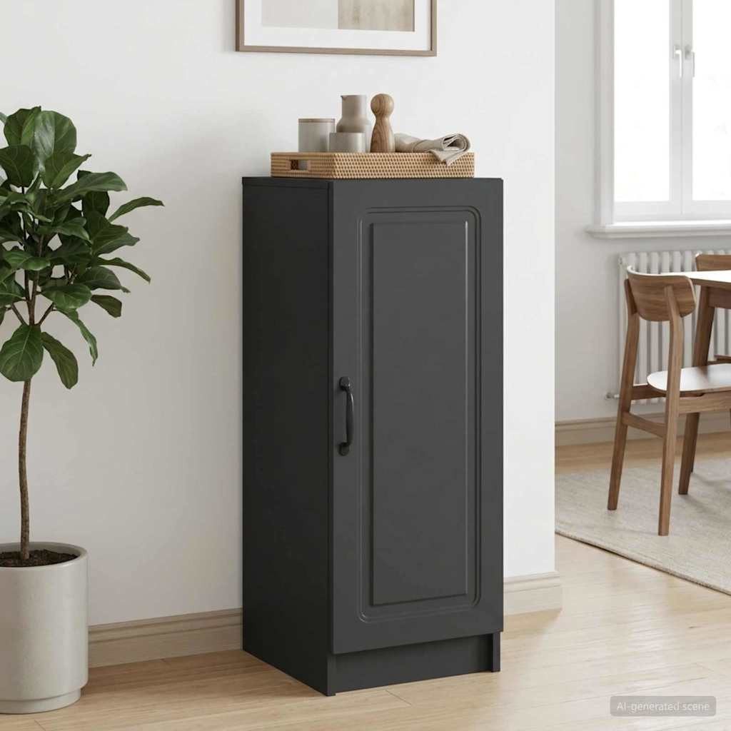 vidaXL Sideboard Sideboard Schwarz 33 x 34,5 x 87 cm Holzwerkstoff (1 St)