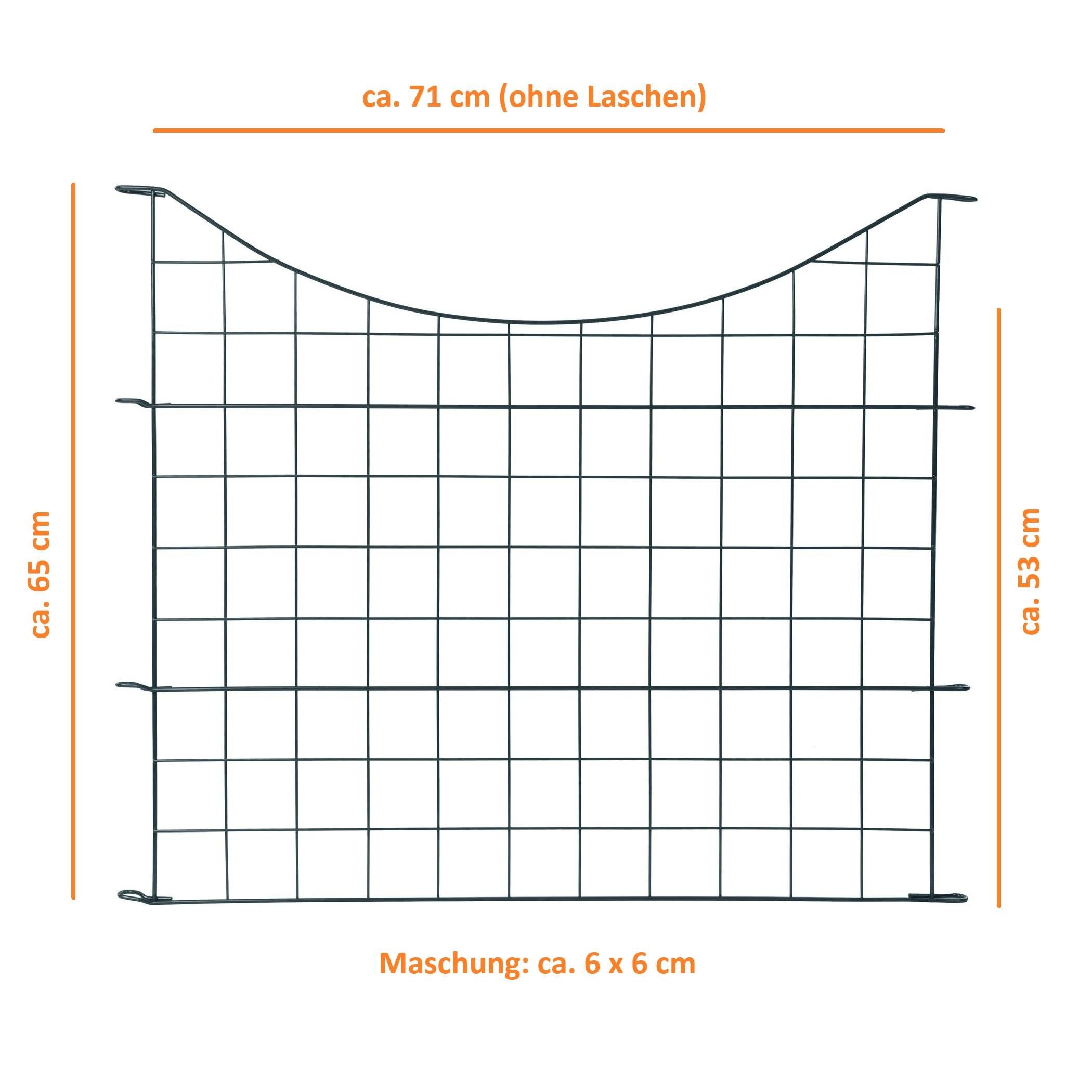 ESTEXO Gartenzaun Teichzaun Unterbogen 11tlg Set Zaun 5 Elemente Gitterzaun Anthrazit