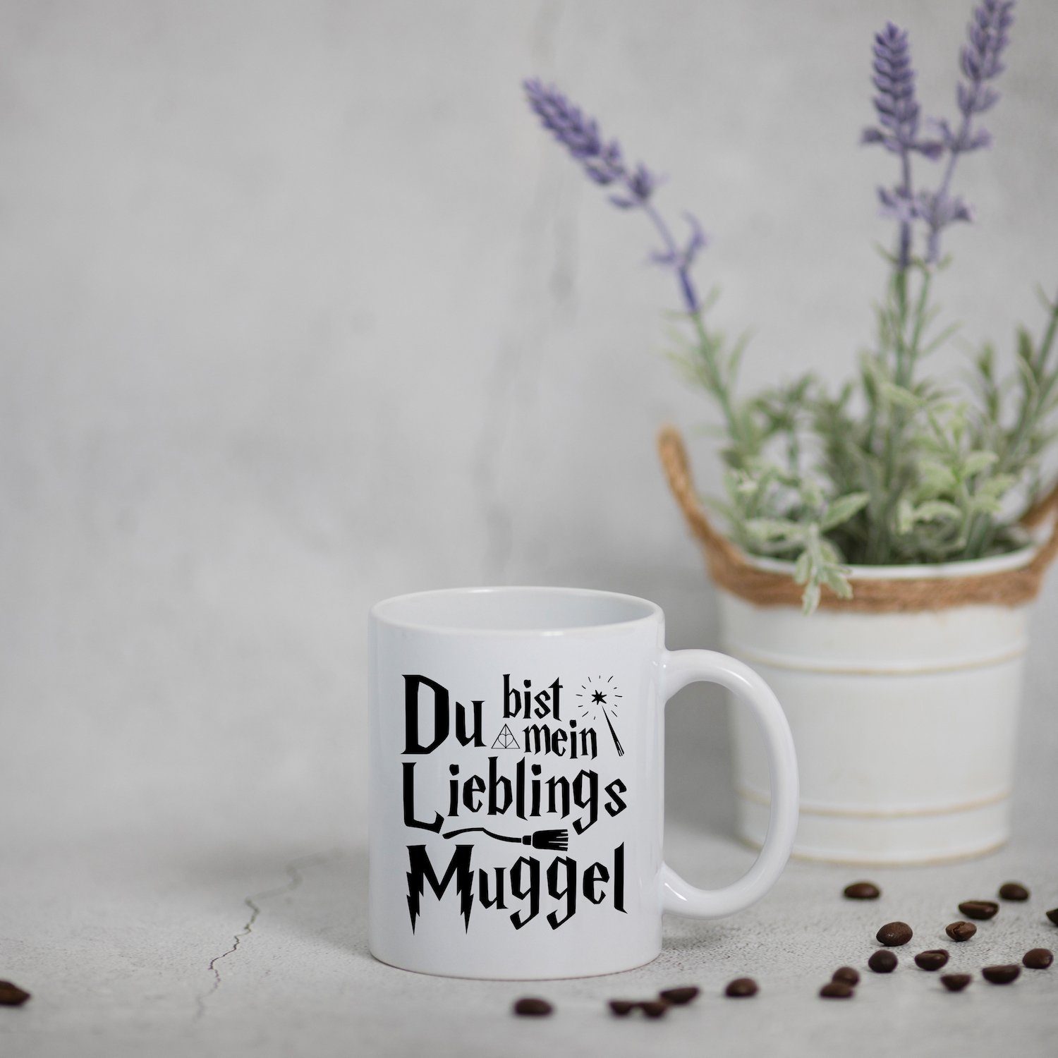 Motiv Lieblings-Muggel Youth mit Spruch Weiss Bist Keramik, Designz Kaffeetasse Mein Geschenk, Du Zauber Tasse