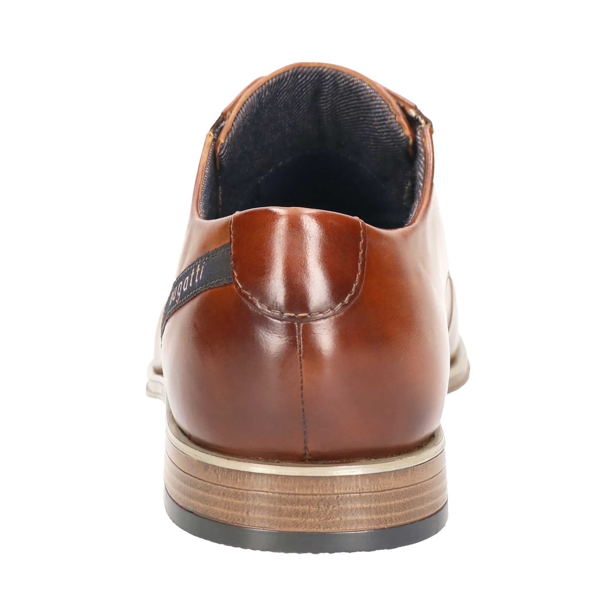 bugatti Schnürschuh Halbschuh, Business-Schnürer, Anzugschuh mit seitlichem Logoschriftzug