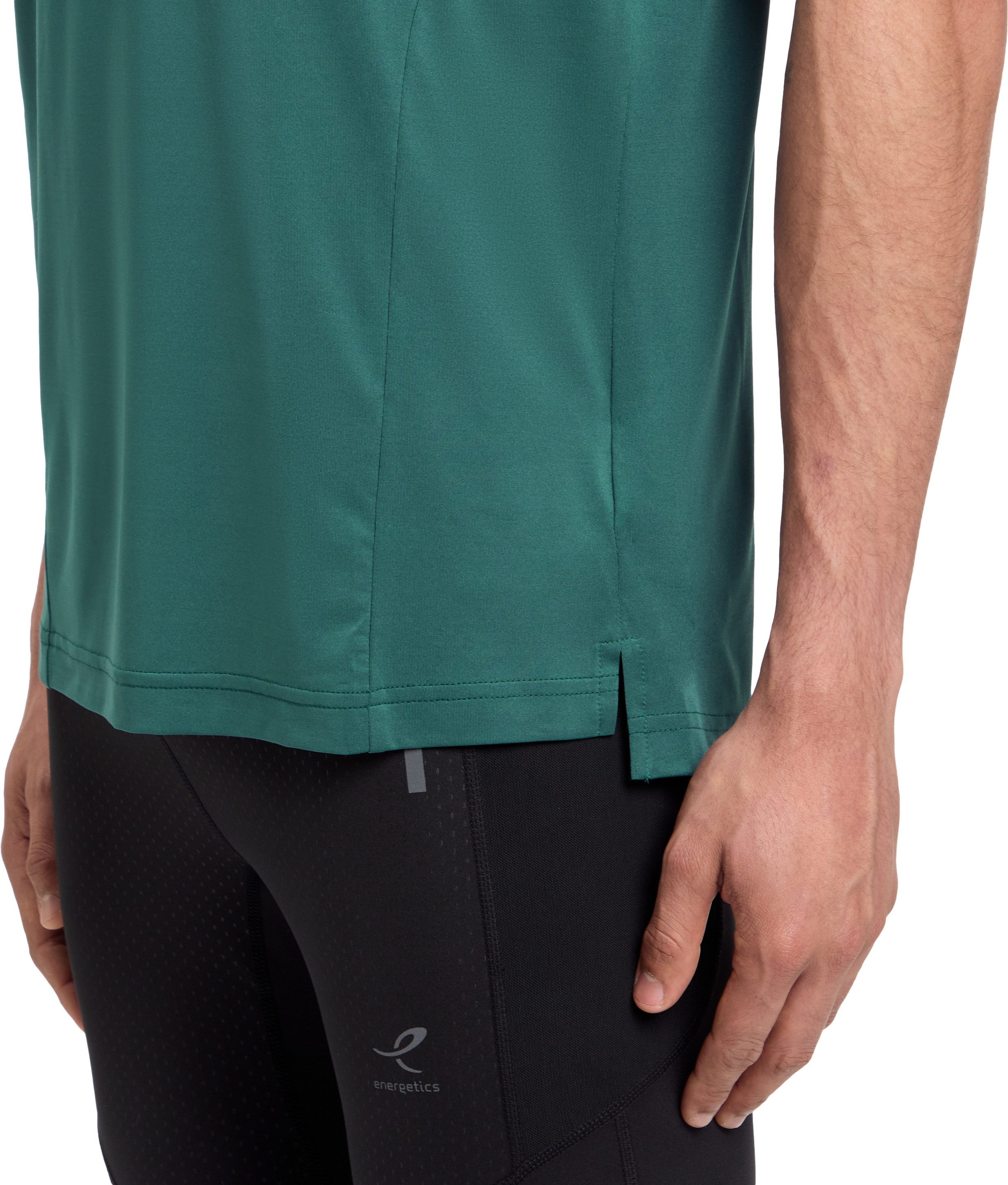 Energetics Laufshirt HE.-T-SHIRT ELLAZOR II SHORT SLEEVE M mit kurzen Ärmeln, kragenlos, aus Jersey, hinten länger geschnitten