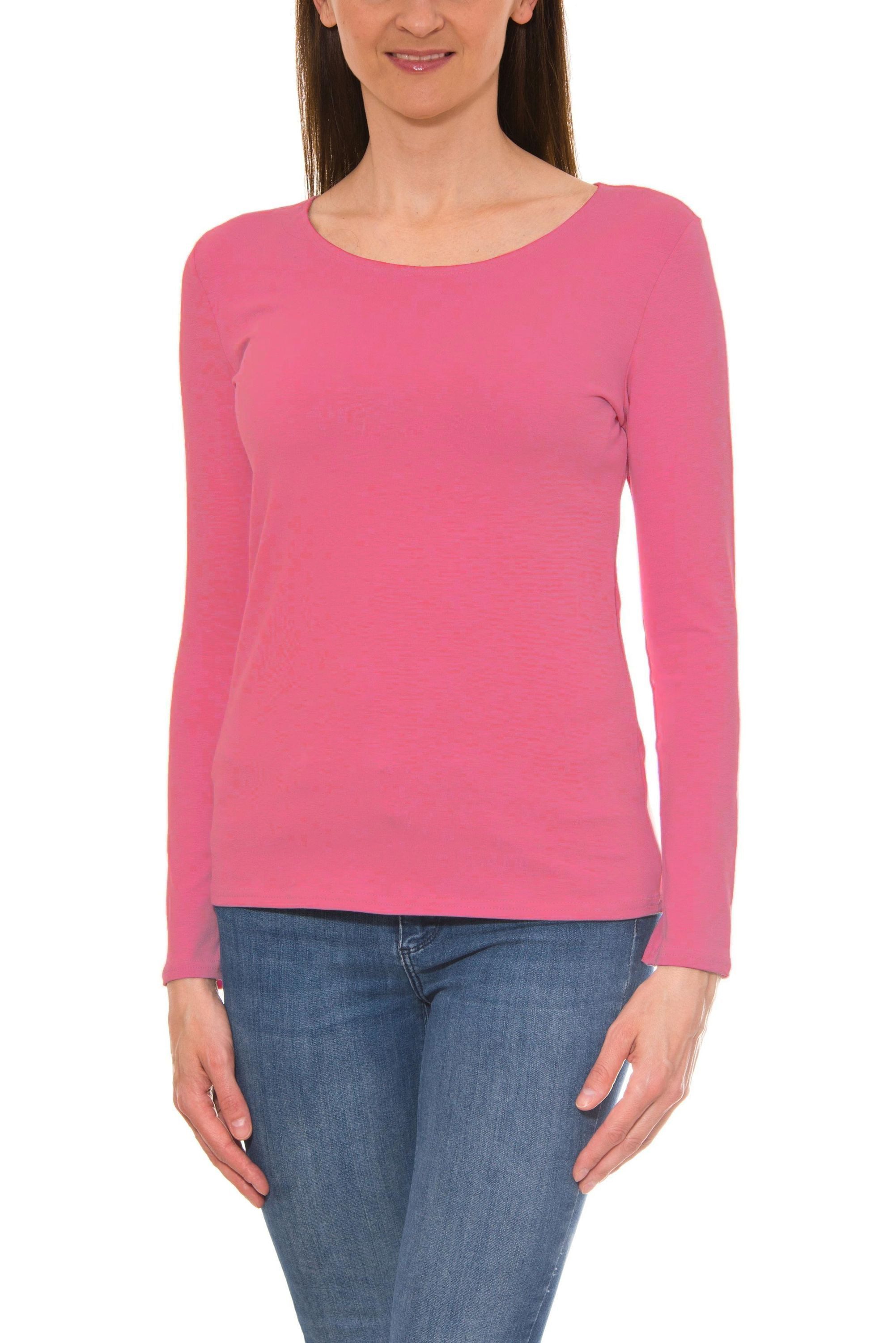 Alkato Longshirt Alkato Damen Langarm Shirt günstig online kaufen