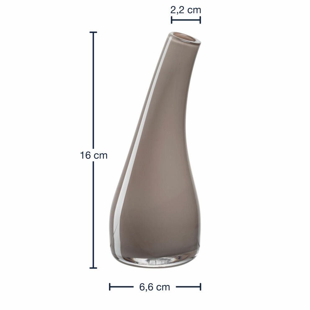 LEONARDO Dekovase Arco Taupe Opac H günstig online kaufen