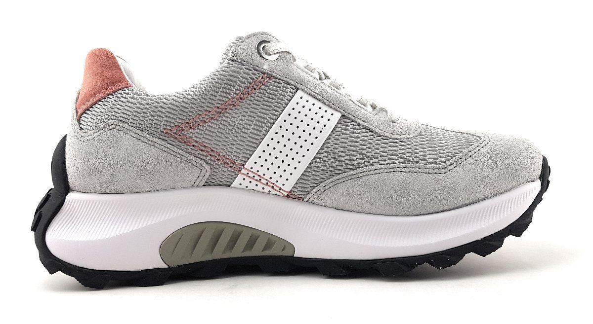 Comfort low / Grau (ltgrey/weiss/lachs Gabor 40) Sneaker Schnürschuh