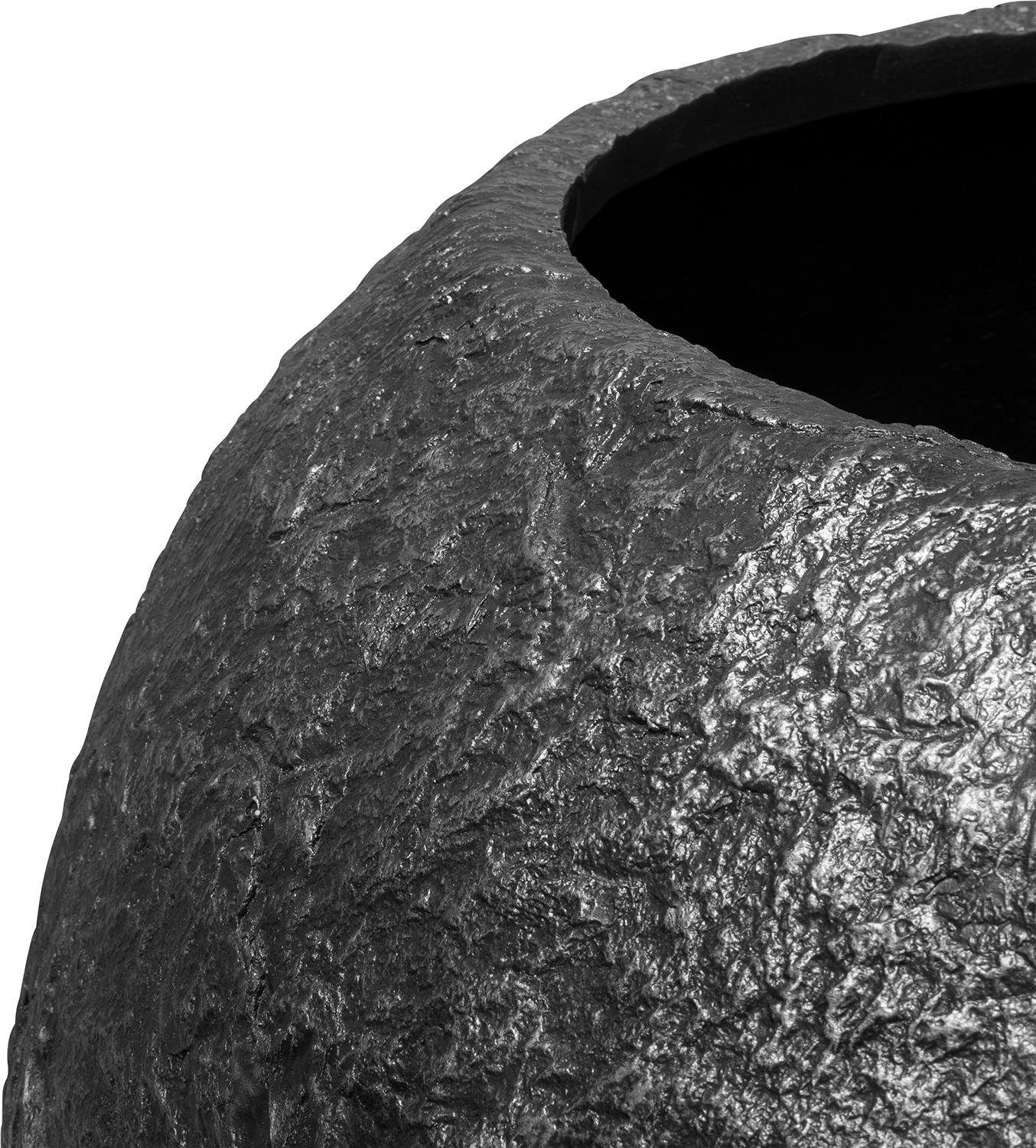 Pflanzkugel, fleur granit schwarz Pflanzkübel Ø black 43 cm, Höhe Rocky 60 ami cm,
