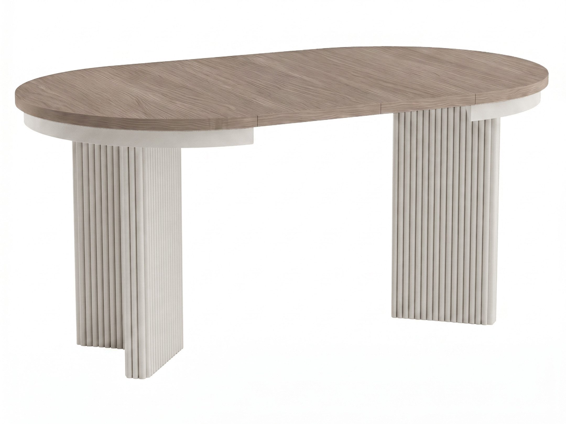 Beautysofa Esstisch PRESTIGE runder Design-Tisch ausziehbar Ø 100–180 cm oder Ø 120–200 cm (Metallbeinen, hitze- und verfärbung beständig), verschiedene Farben – Bild 5 von 5