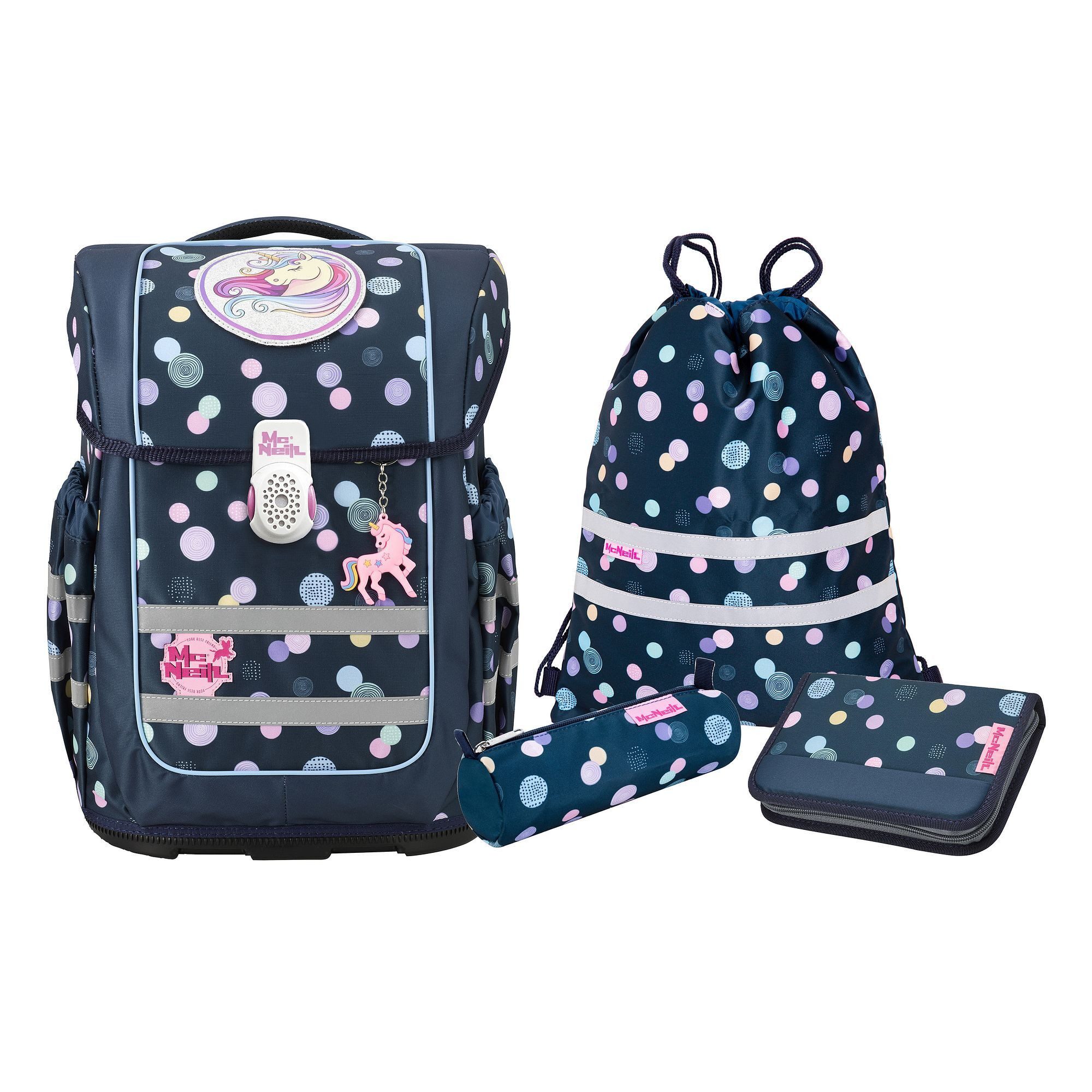 McNeill Schulranzen Ergo Compacto (5-tlg), Polyester