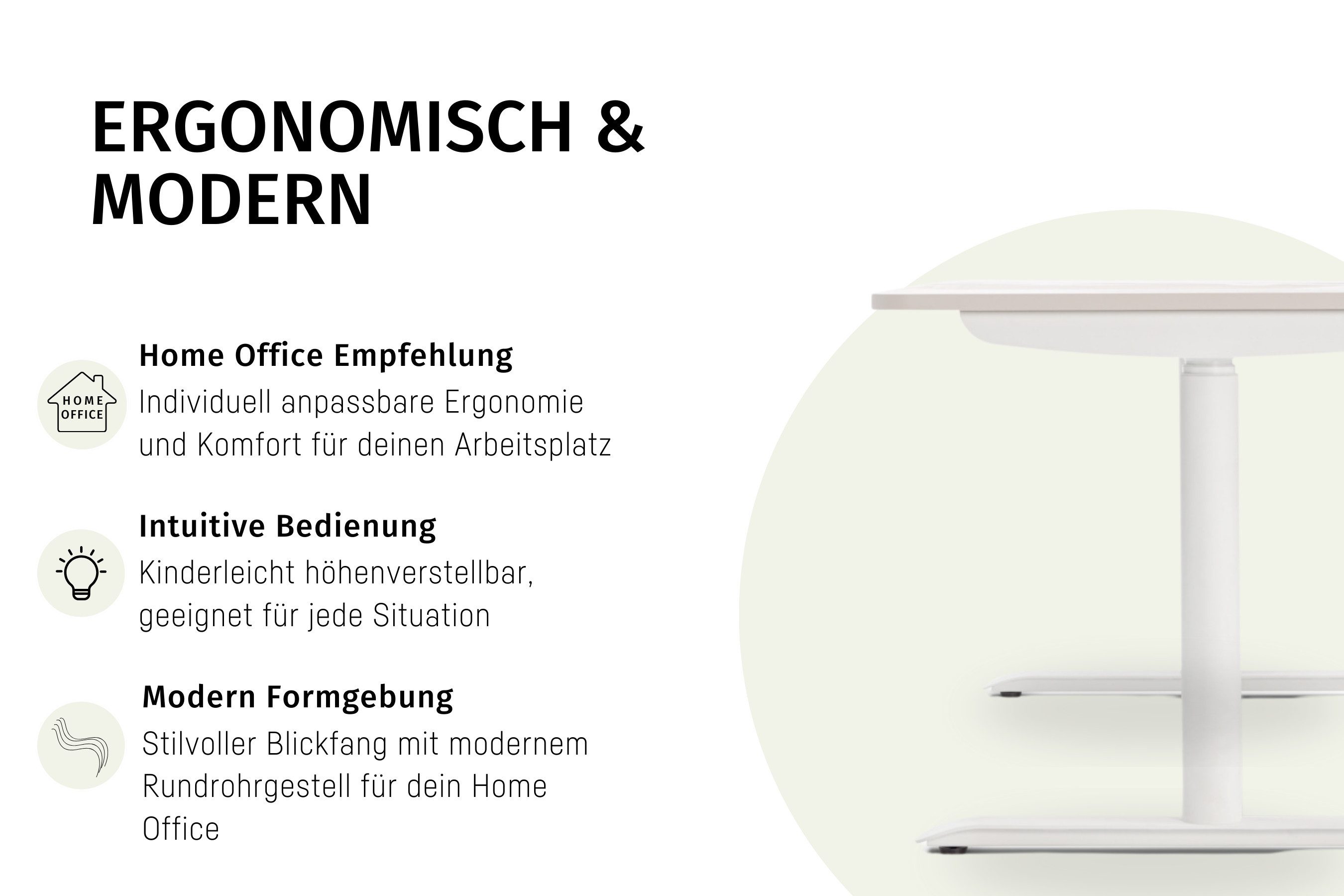 sedus Schreibtisch se:lab e-desk (ideal fürs Home-Office), 5 Jahre Garantie, Made in Germany