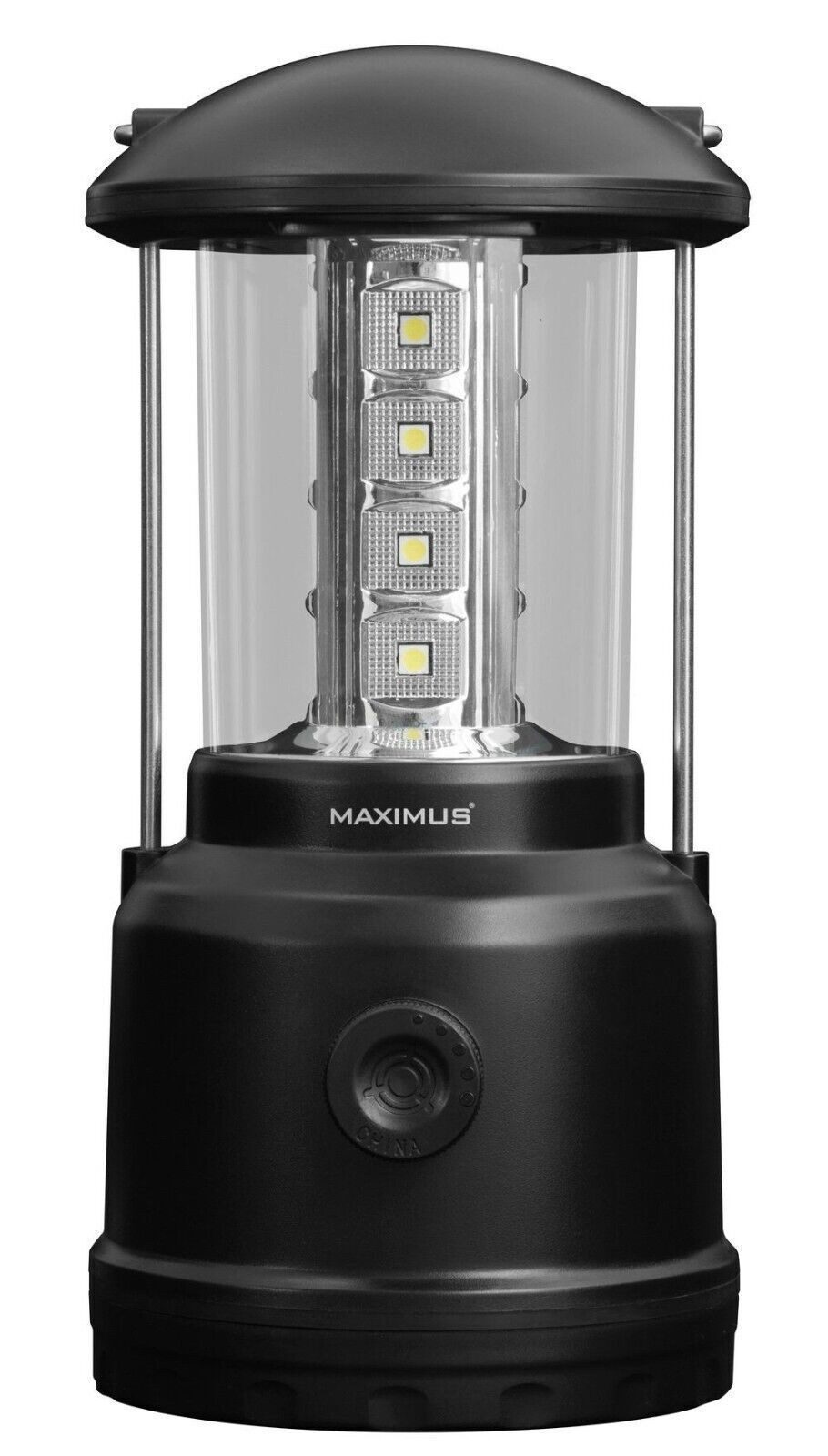 Maximus LED Laterne Campinglampe, Campinglaterne, Leuchtweite < 18 Meter, IPX4, mit Batterien