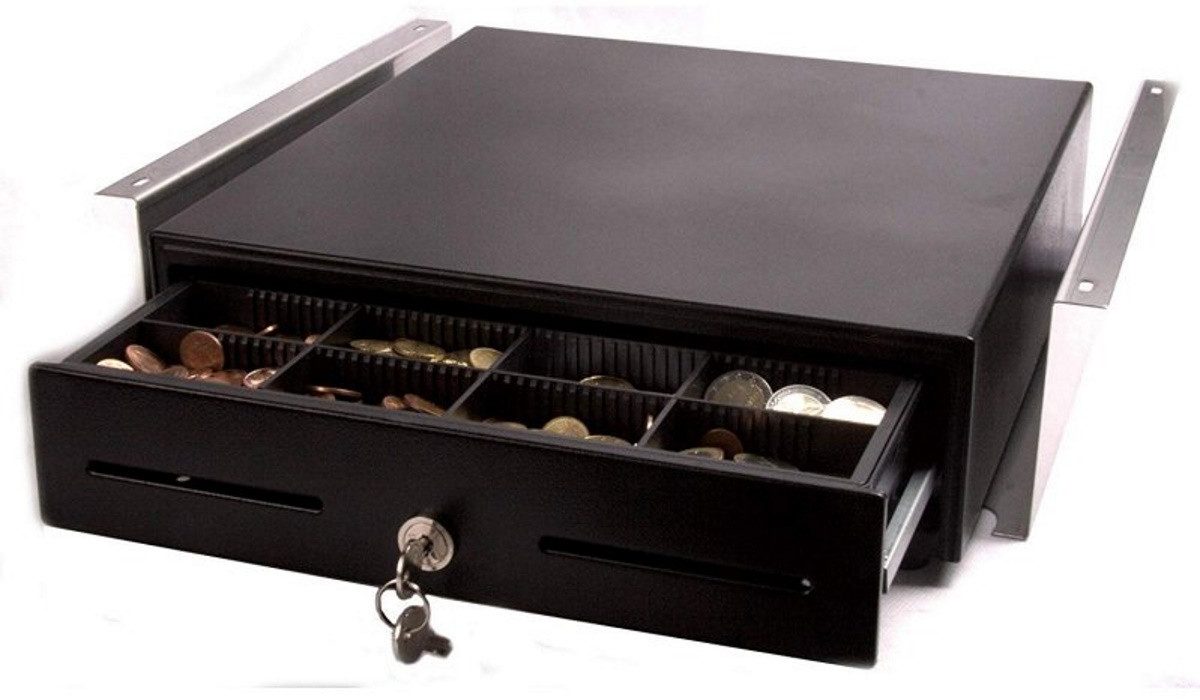 BlitzKasse Geldkassette Kassenlade mit Montagehalterung iQCash330Unt 33x35x10cm, RJ-11/12