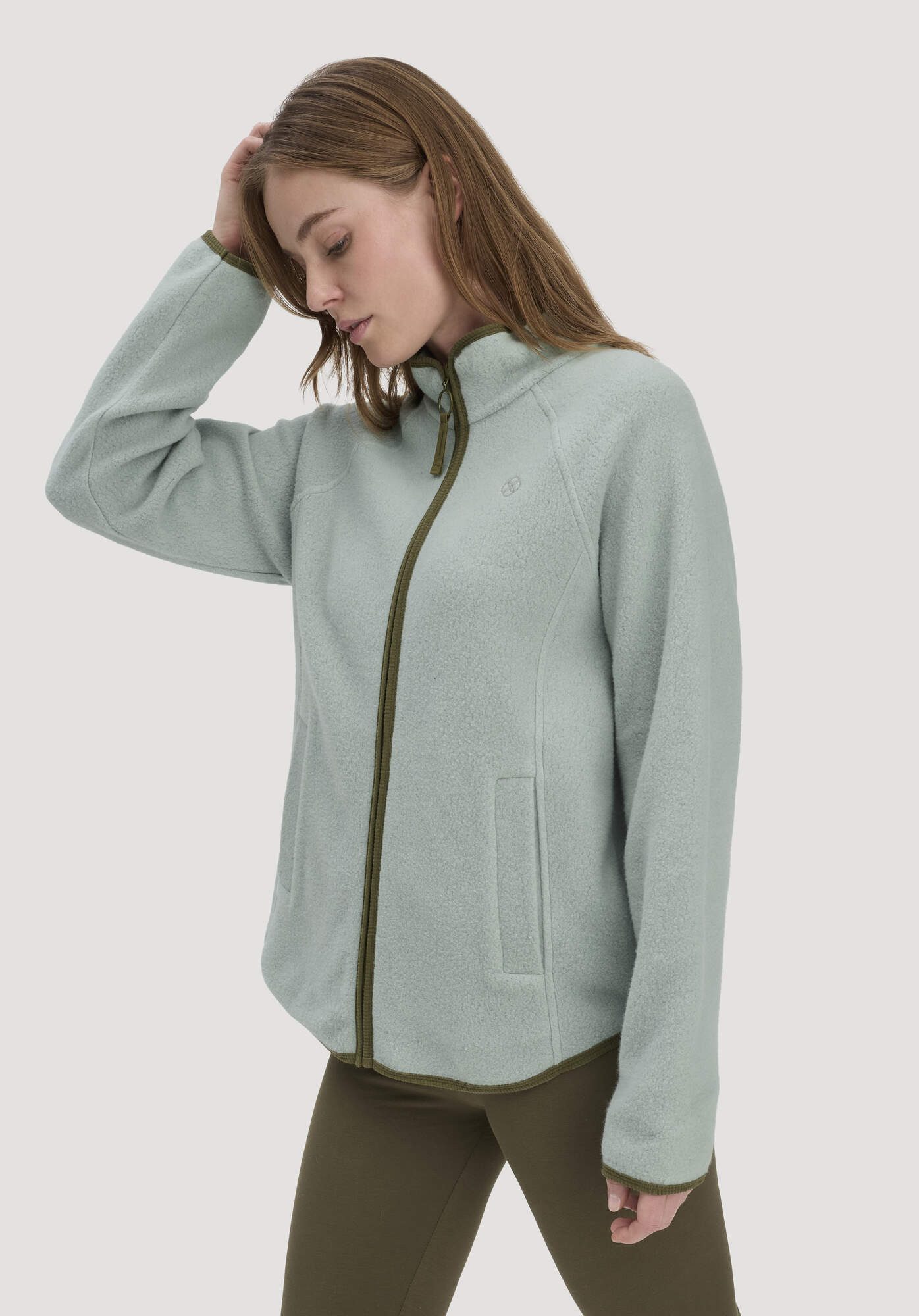 Hessnatur Fleecejacke Relaxed ACTIVE LIGHT aus Bio-Baumwolle (1-St)