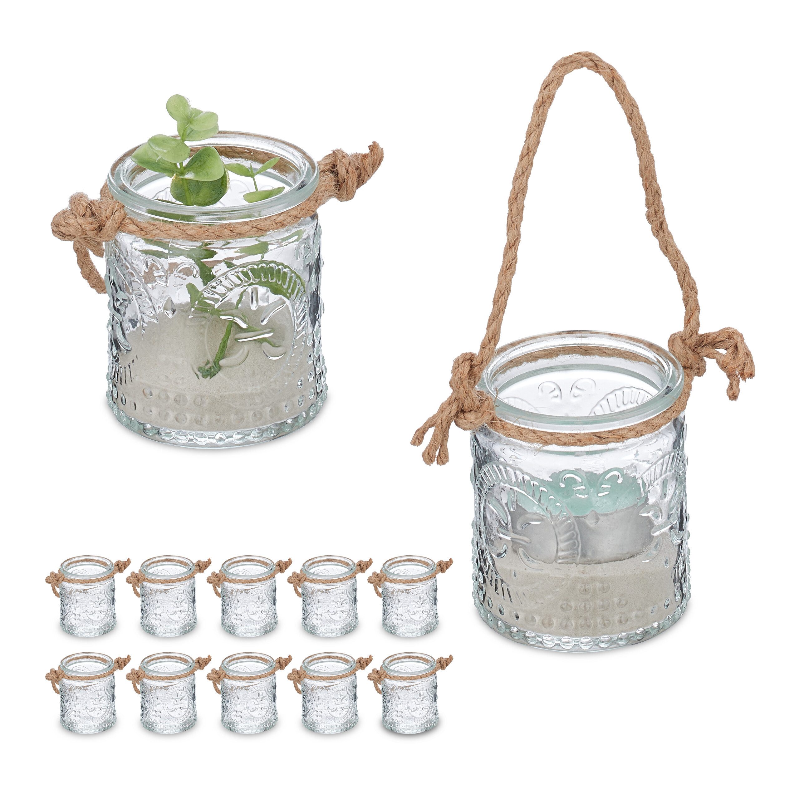 relaxdays Windlicht Vintage Windlicht im 12er günstig online kaufen