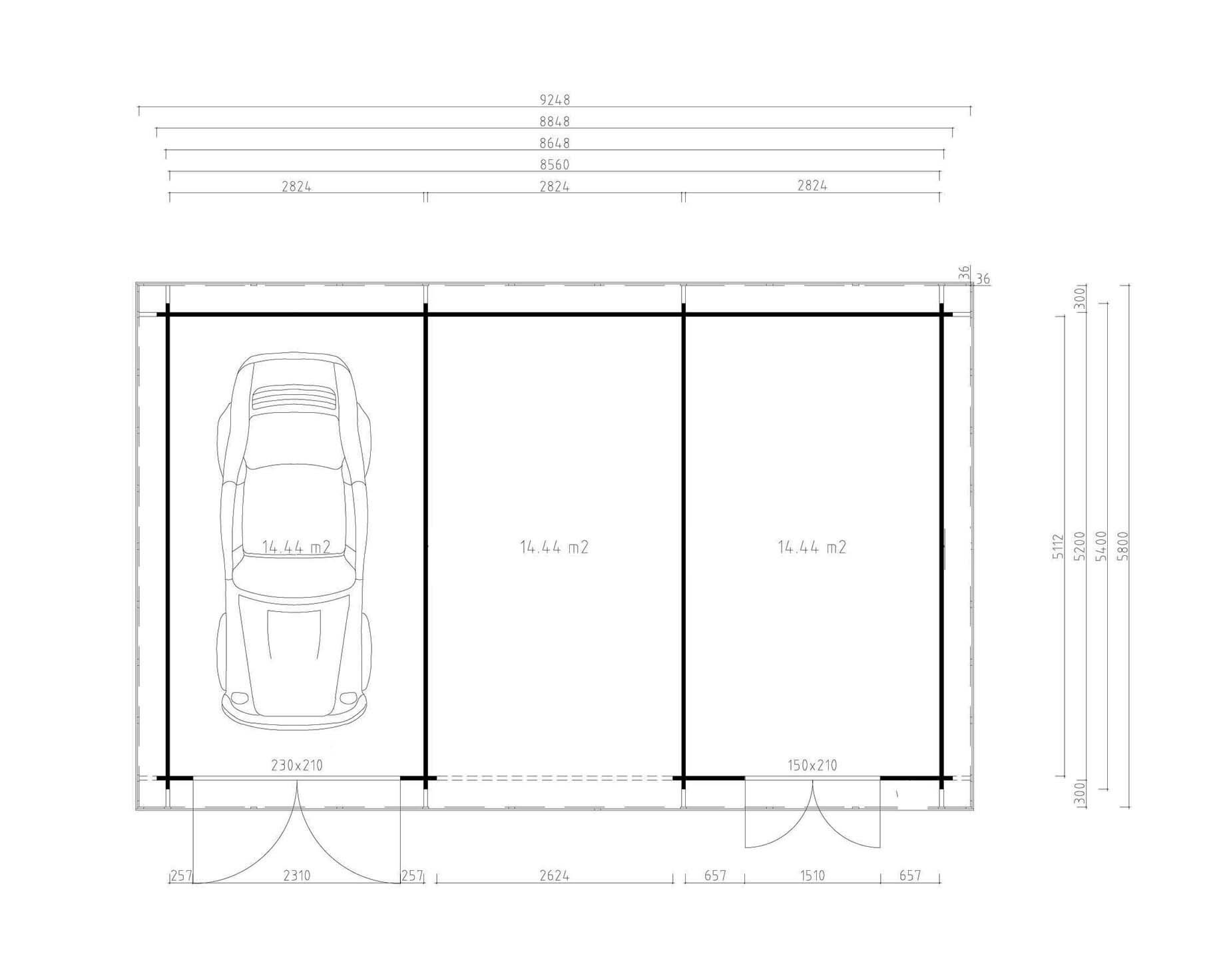 Fjordholz Garage Schönberg 44