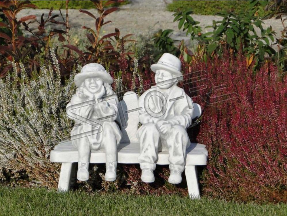 JVmoebel Skulptur Junge Sitzende Figur Statue Figuren Skulptur Statuen