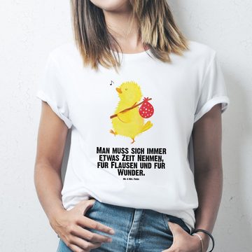 Mr. & Mrs. Panda T-Shirt Küken Wanderer - Weiß - Geschenk, Frühlingsgefühle, Geschenk zu Oster (1-tlg)
