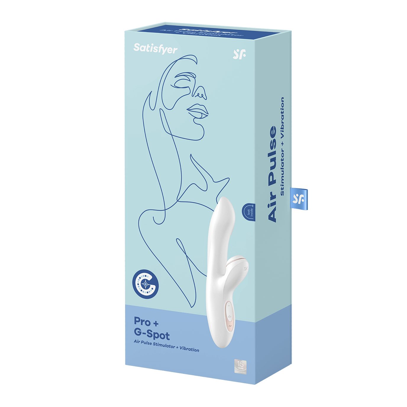 Satisfyer Klitoris-Stimulator Satisfyer "Pro+ (1-tlg) wasserdicht, Klitoris/G-Punkt-Vibrator, G-Spot"
