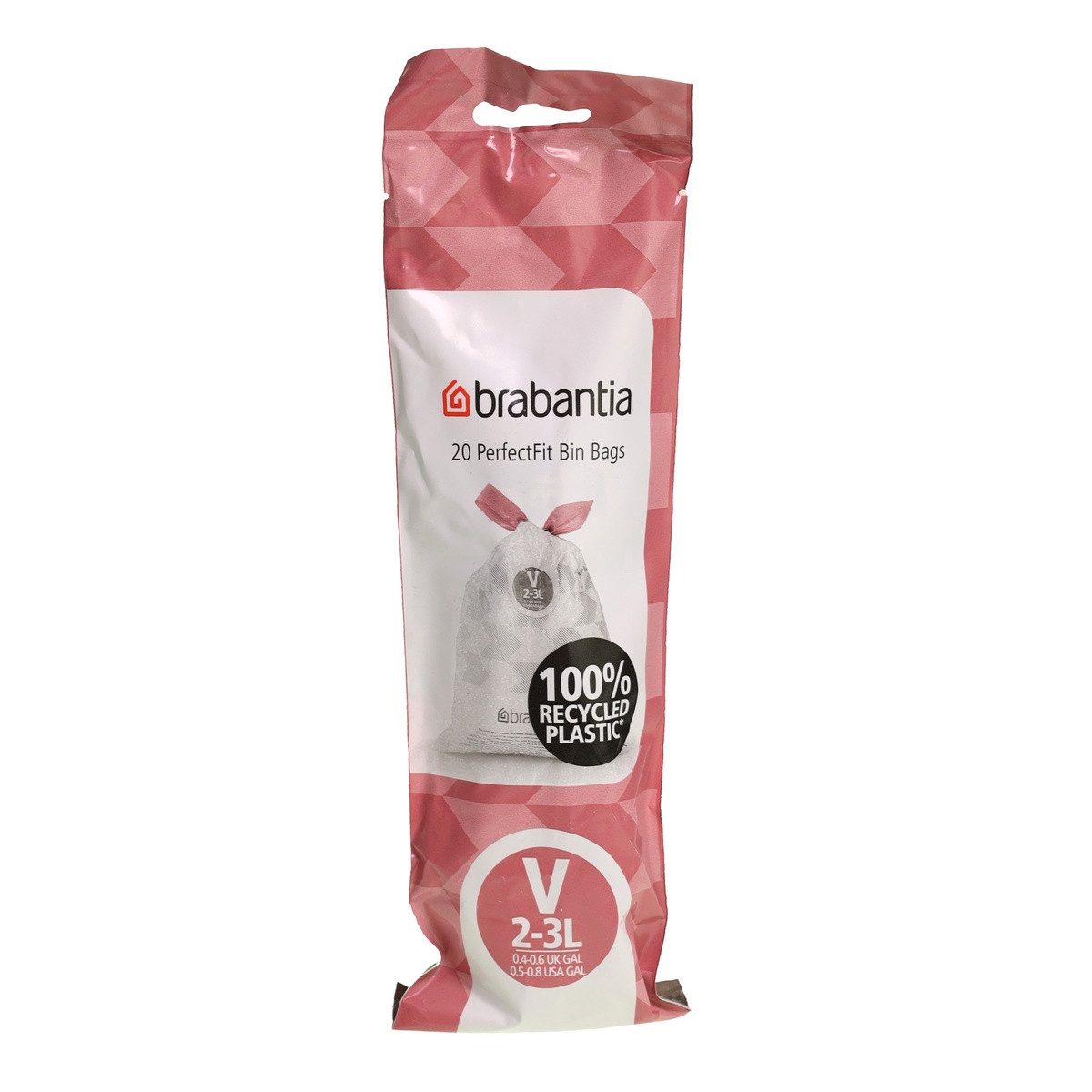 Brabantia Müllbeutel Brabantia 116582 PerfectFit Müllbeutel Typ V, 3 L, 20 Stück