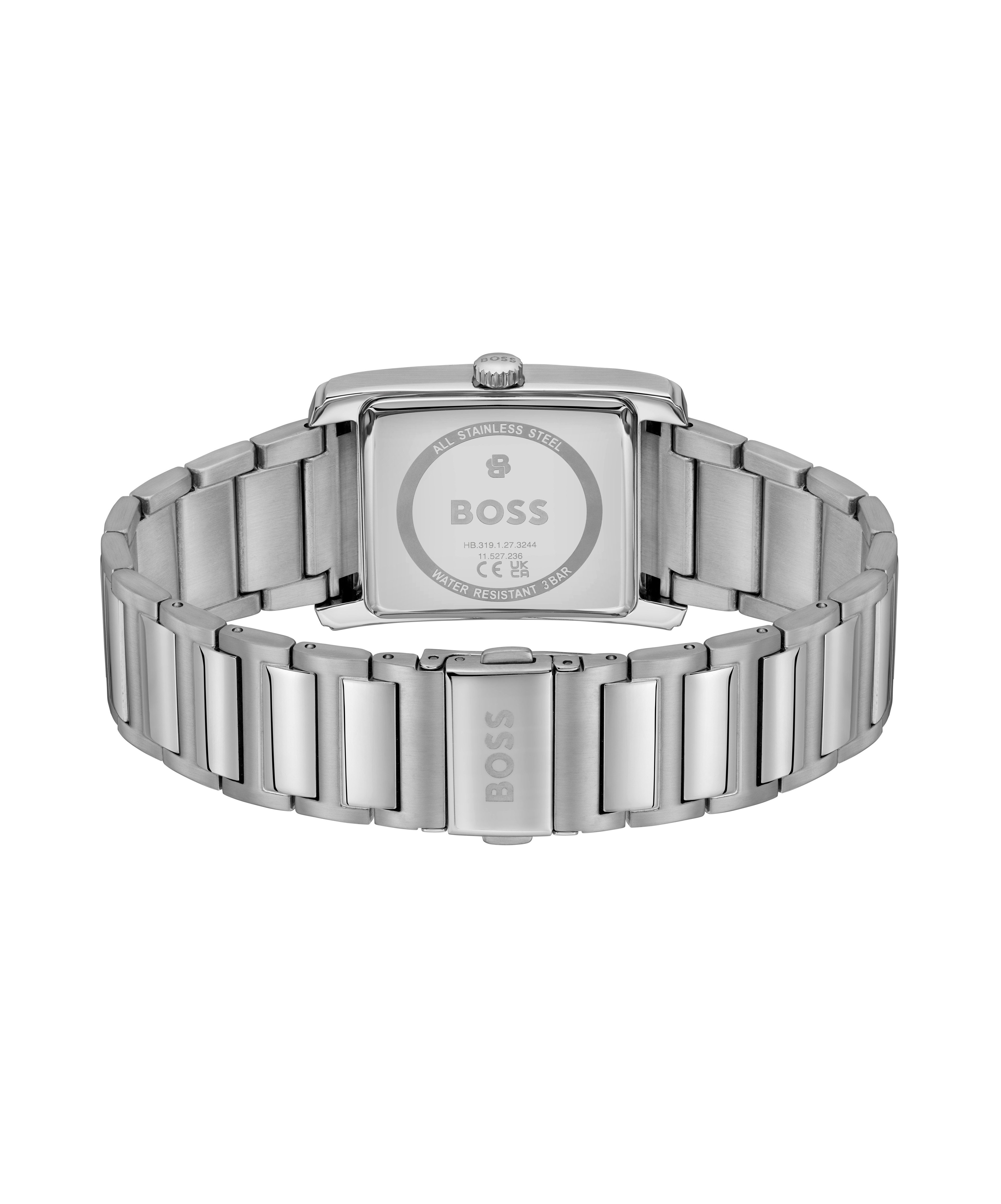 BOSS Multifunktionsuhr PRINCIPLE DRESS MULTI 1514318, Quarzuhr, Armbanduhr, Herrenuhr, Edelstahlarmband, analog