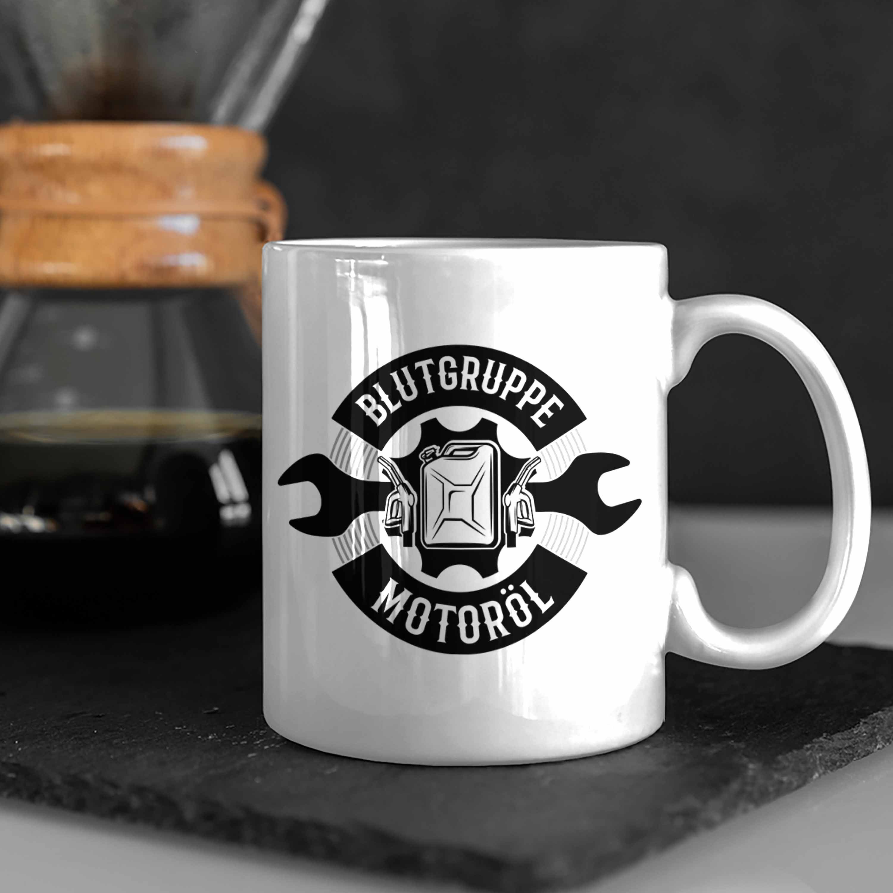 Trendation KFZ Spruch KFZ Männer Mechaniker Tasse Geschenk Tasse Geschenk Mechatroniker Weiss