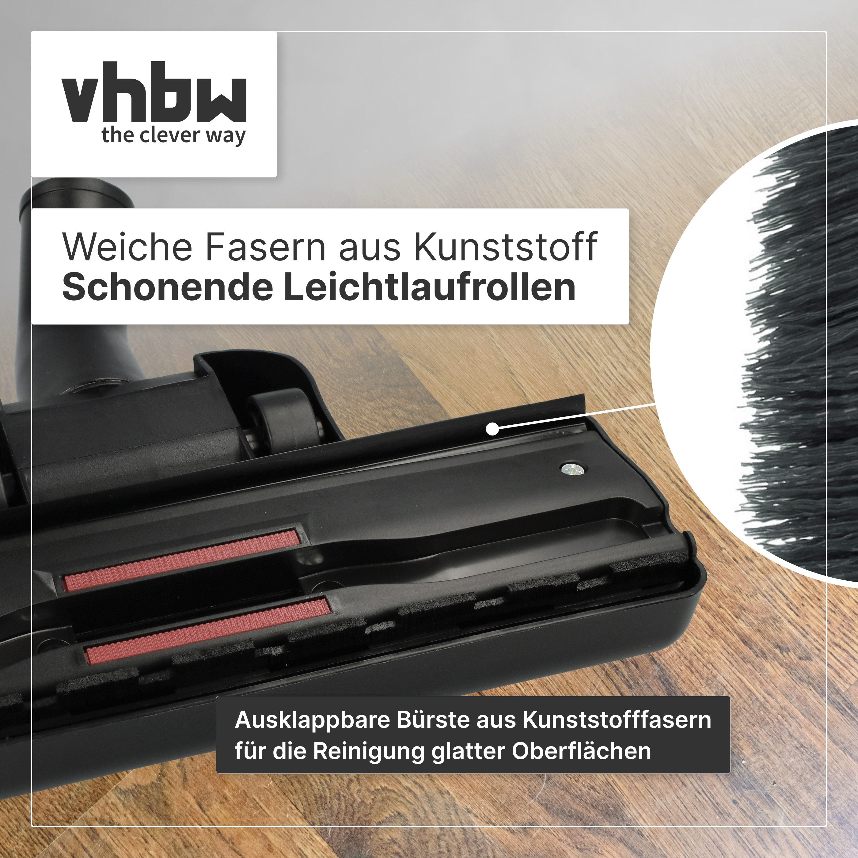 vhbw Bodendüse passend für AEG Staubsauger, Kombidüse für Bodenstaubsauger – Bild 4 von 5