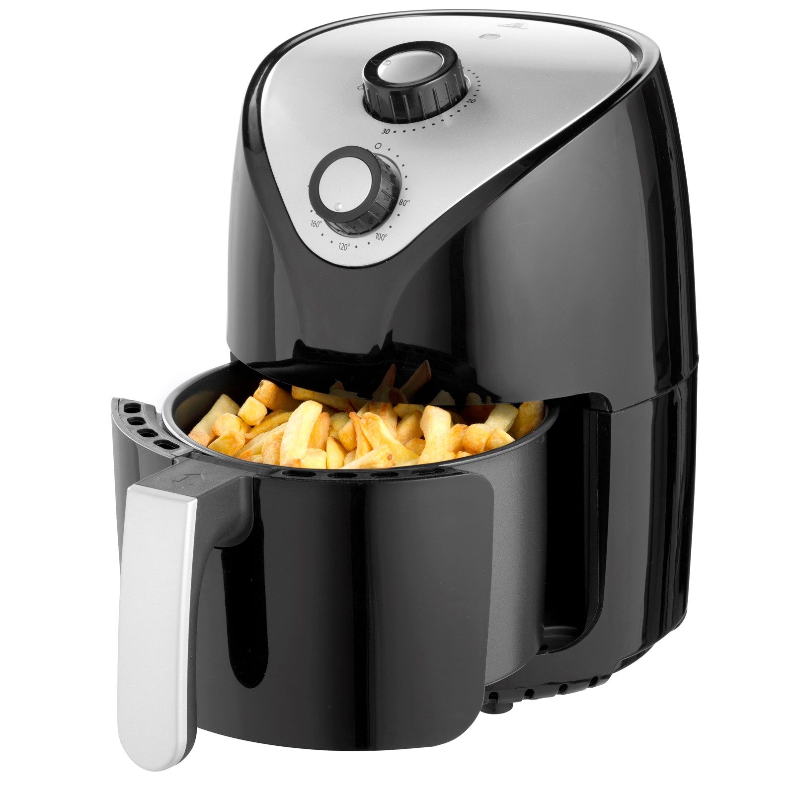 Lentz Heißluftfritteuse, 1000 W, Temperaturregelung 80~200°C mit 30 min. Timer