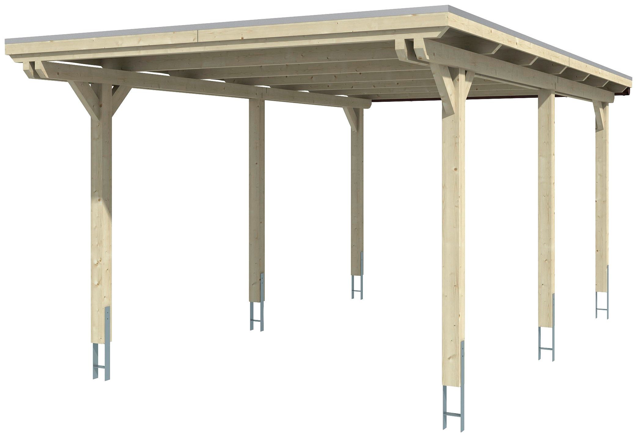 cm, BxT: Emsland, 223 cm Einzelcarport 354x604 Einfahrtshöhe Skanholz