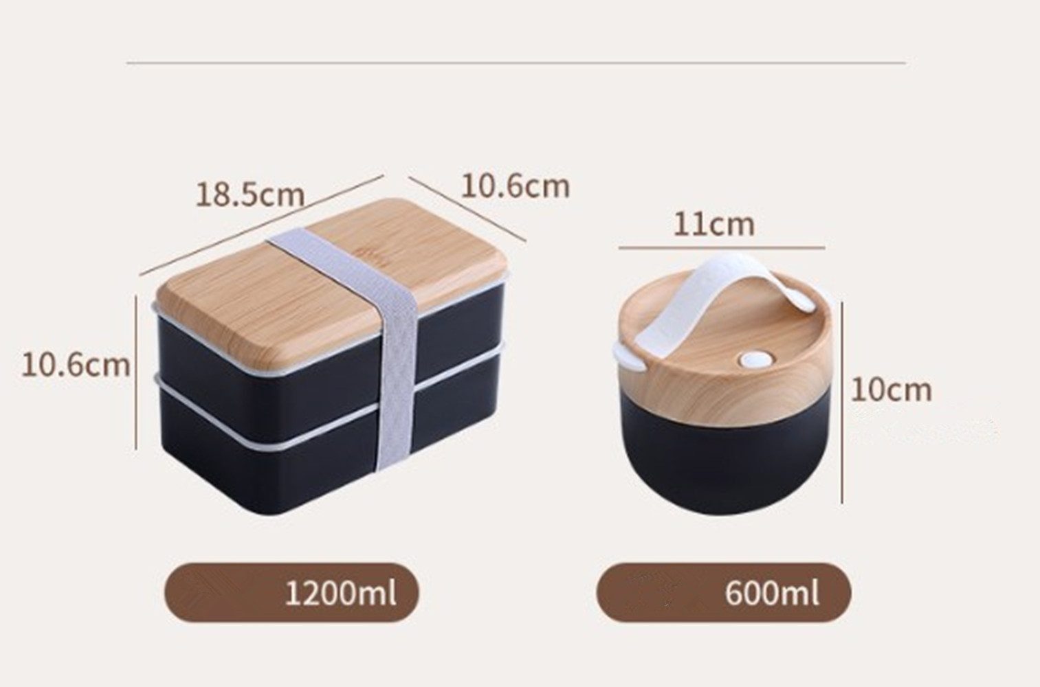 AURIVION Lunchbox Lunchbox Lunch Bento Box,1200ml Brotdose Kinder mit Fächern, Lebensmittelechtes Material, (Set, 2-tlg., Essensbox Frühstücksbox), Lunchbox mit Besteck,Vesperbox,Brotzeitbox Brotbox