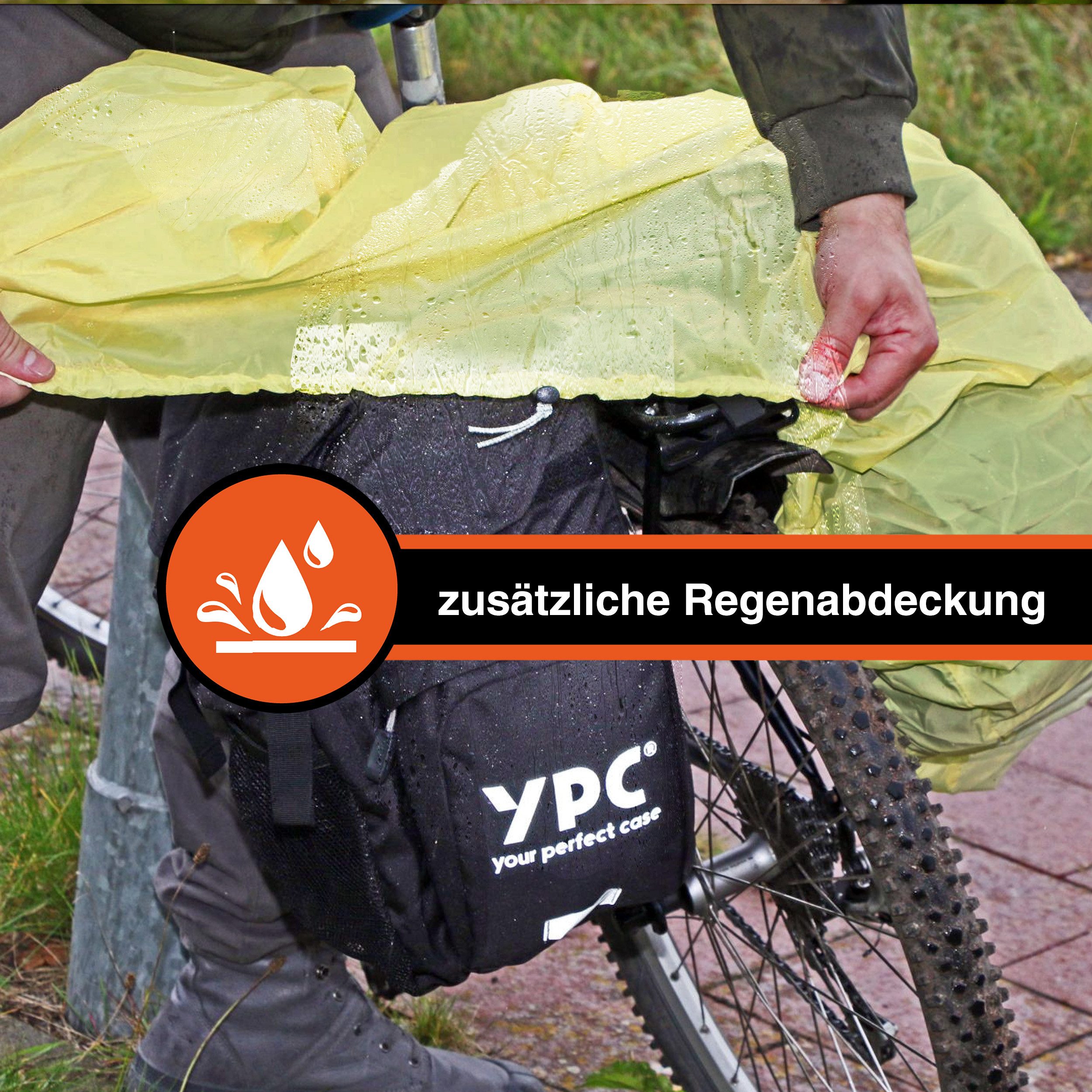 YPC Fahrradtasche Outrider Fahrradtasche Gepäckträger XL 42 Liter