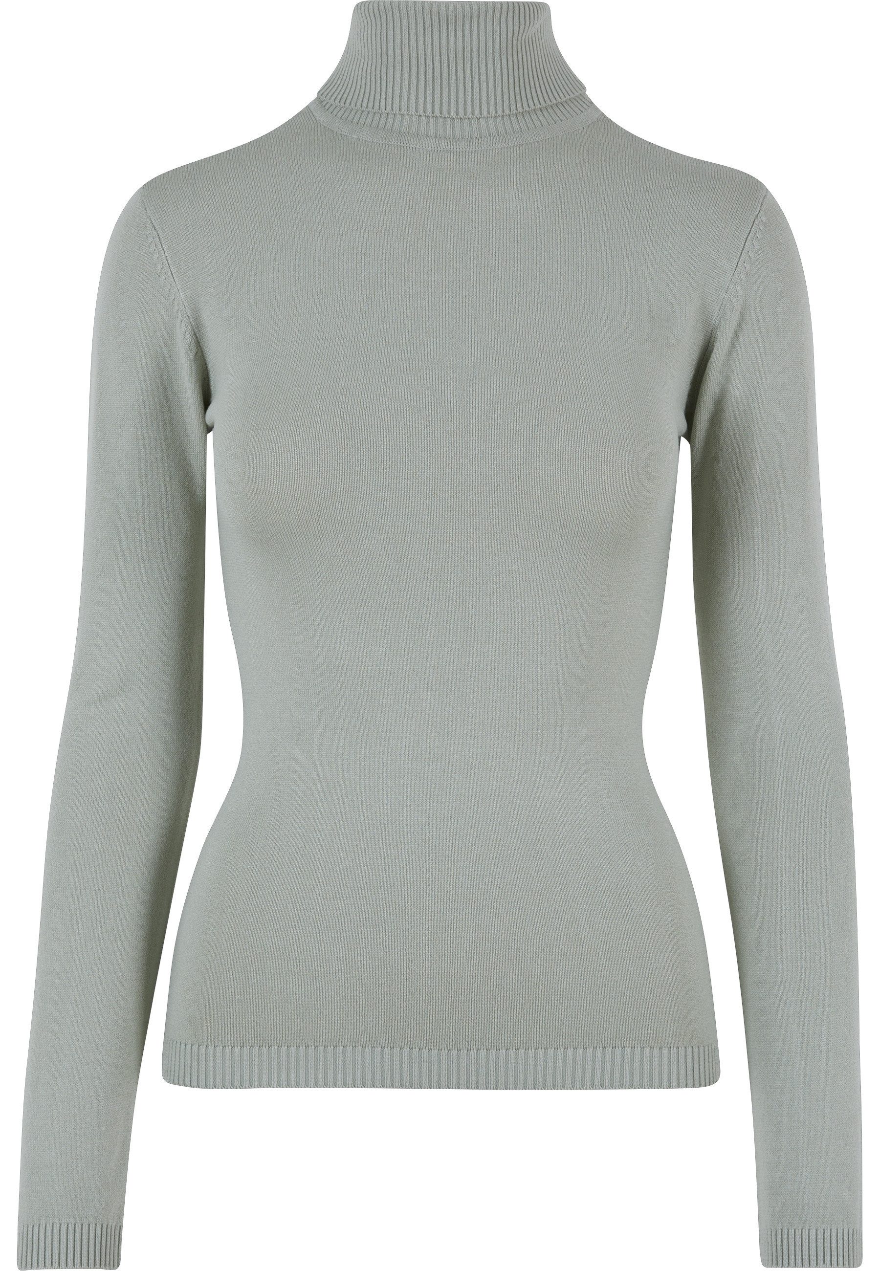 Rundhalspullover Urban Classics Damen Ladies Knitted Turtleneck Sweater