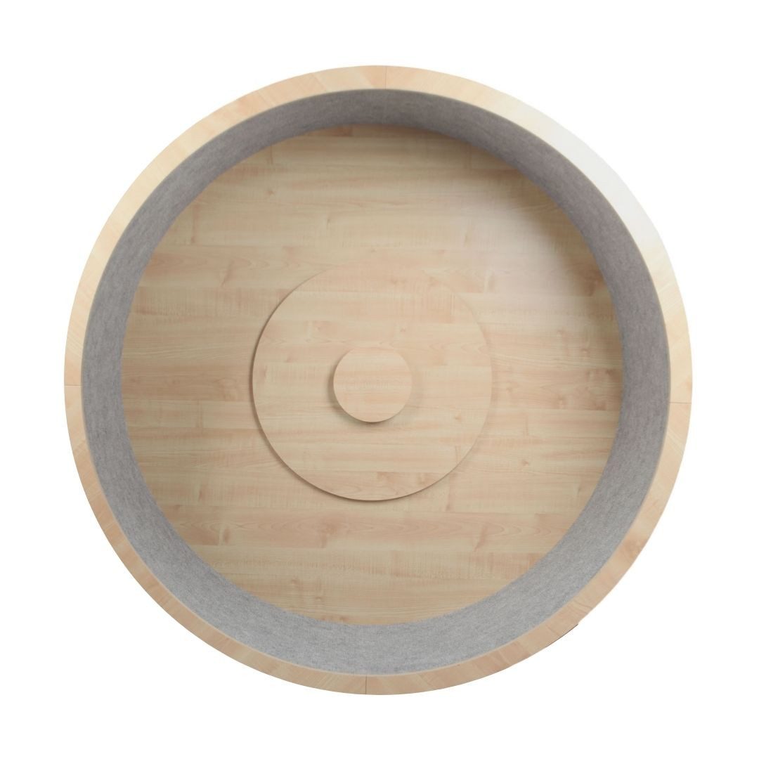 ELMATO Tierlaufrad Elmato 10731 Katzenlaufrad Rocky WAND XXL 140cm in natur/grau meliert