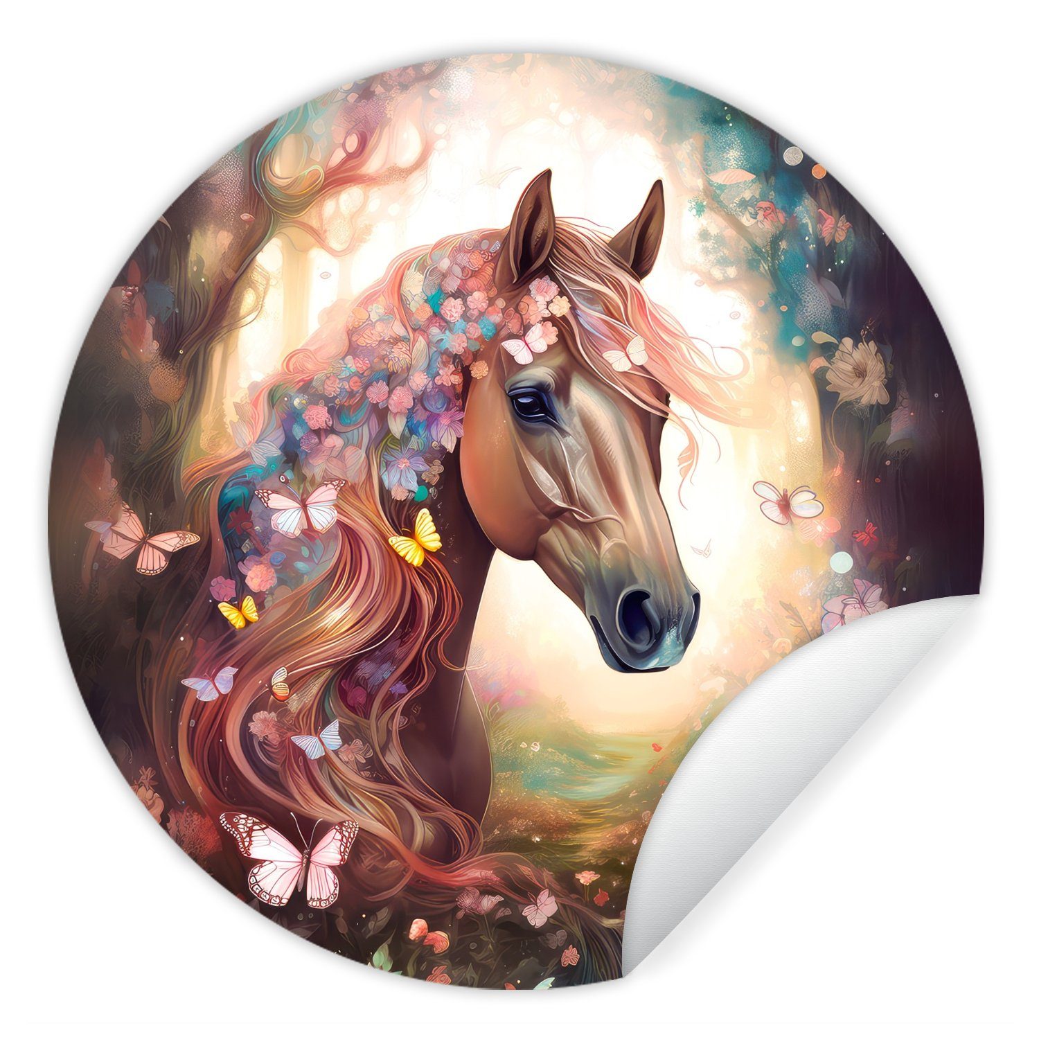 MuchoWow Wandsticker Pferd - Natur - günstig online kaufen