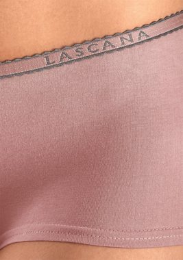 LASCANA Panty (Packung, 4-St) aus elastischer Baumwoll-Qualität