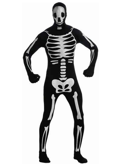 Rubie´s Kostüm »Skelett Ganzkörperkostüm«, Für die einzig wirklich vollständige Verkleidung als Gespenst!