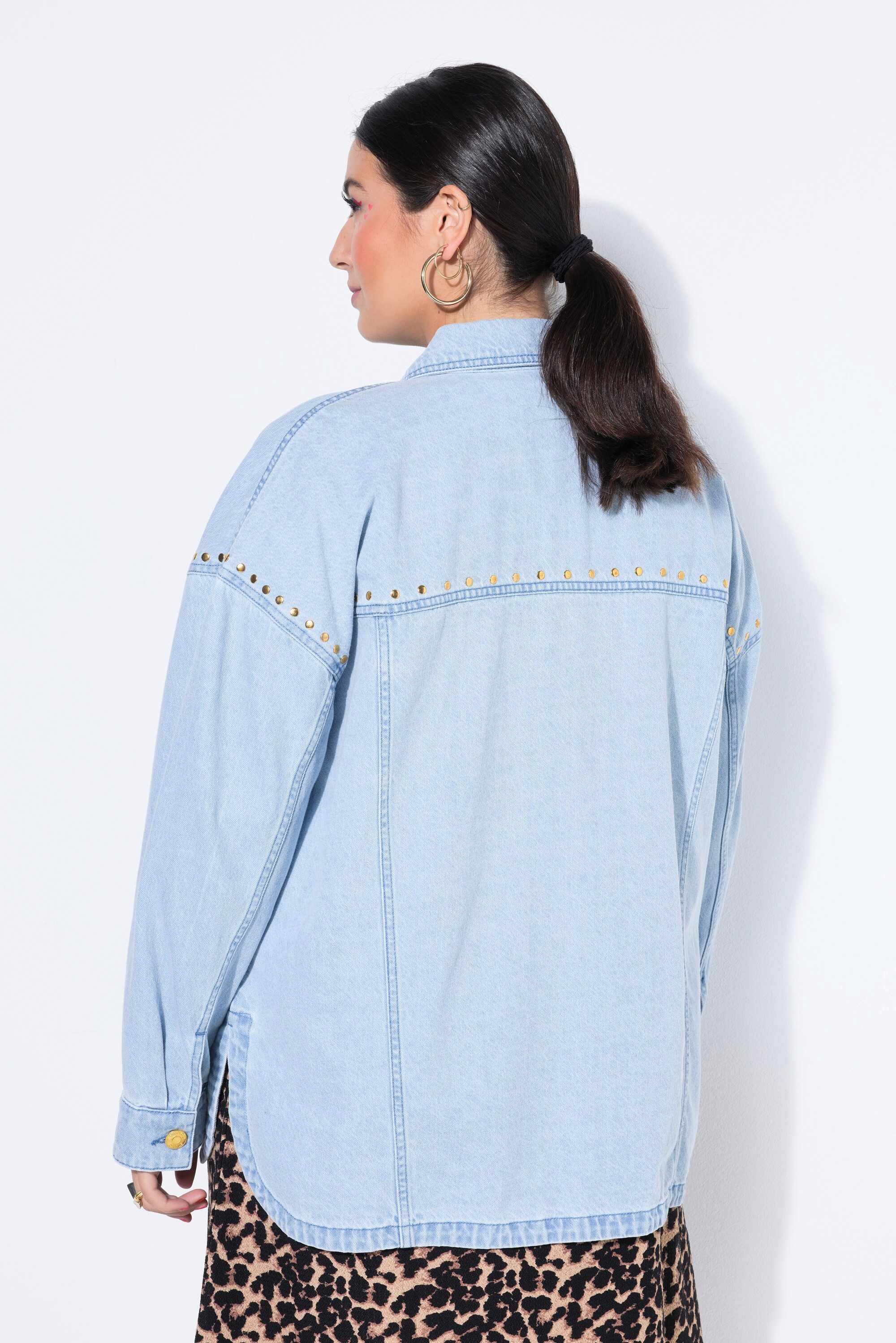 Studio Untold Hemdbluse Jeanshemd oversized Vintage Look