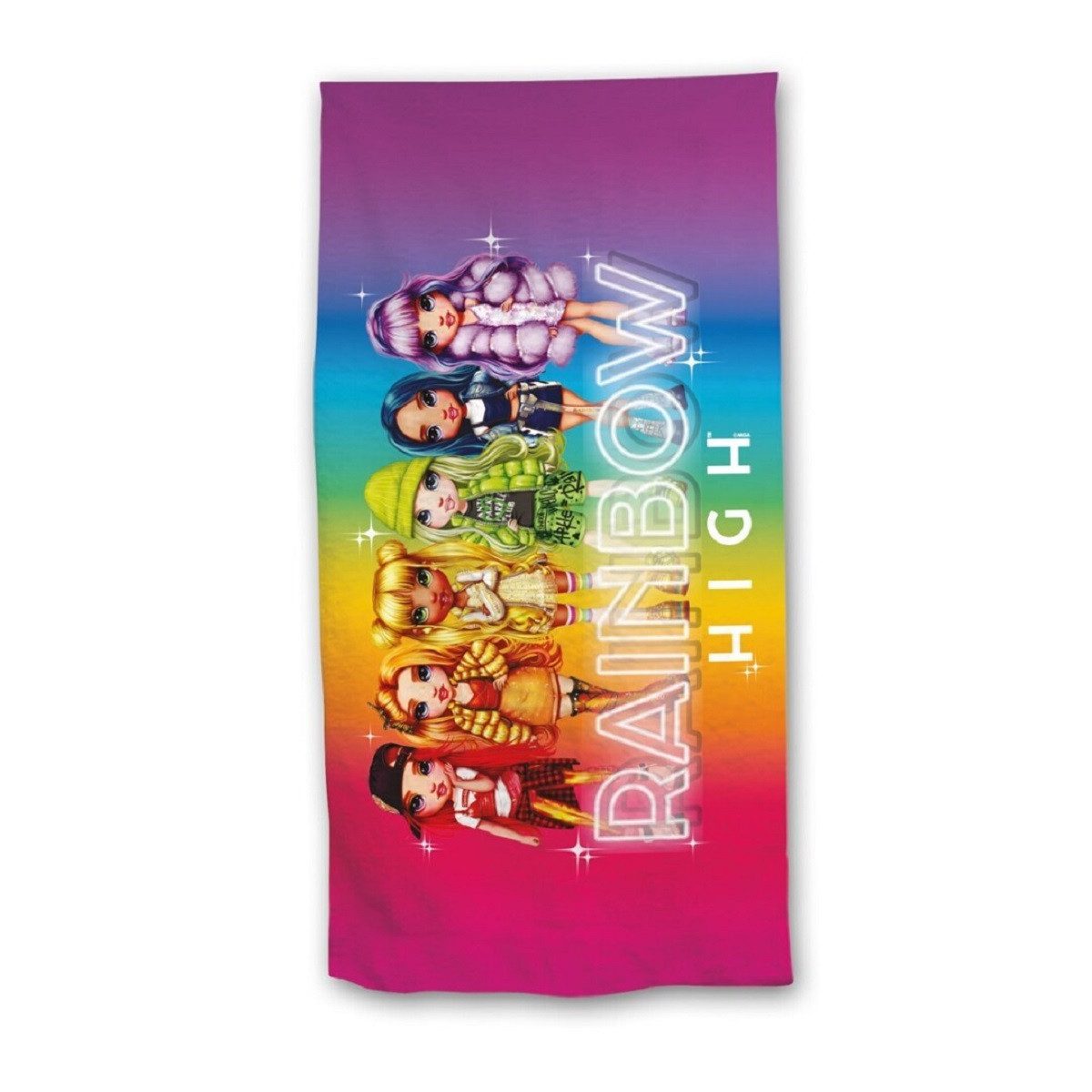 Rainbow High Strandtuch Strandtuch – 70x140 cm, 100% Polyester für den perfekten Strandtag