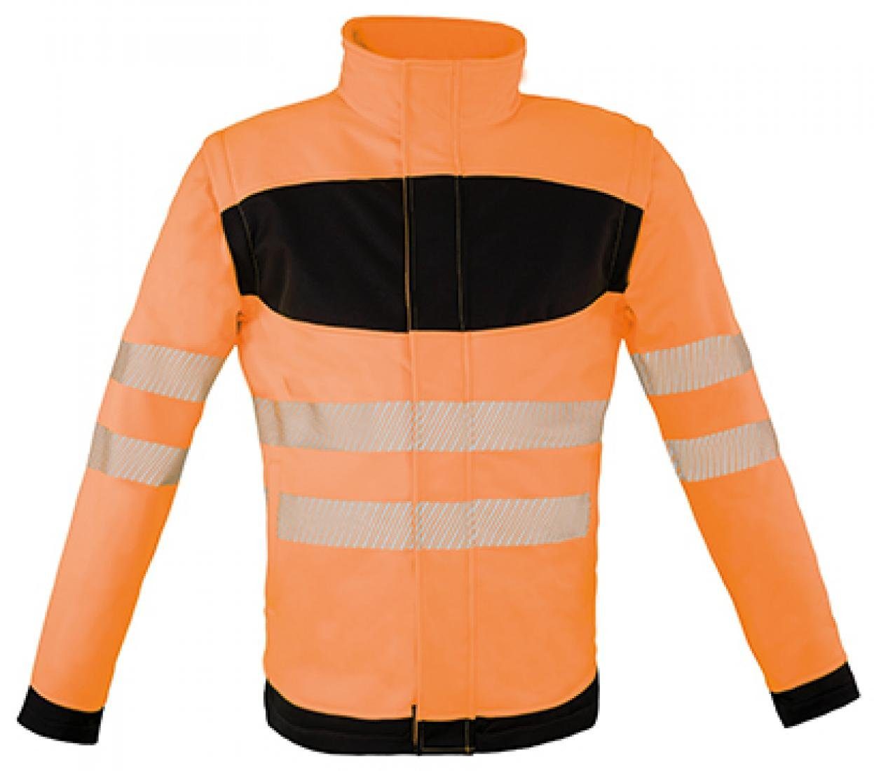 korntex Arbeitsjacke EOS Hi-Vis Workwear Jacket Softshell With Area Printing
